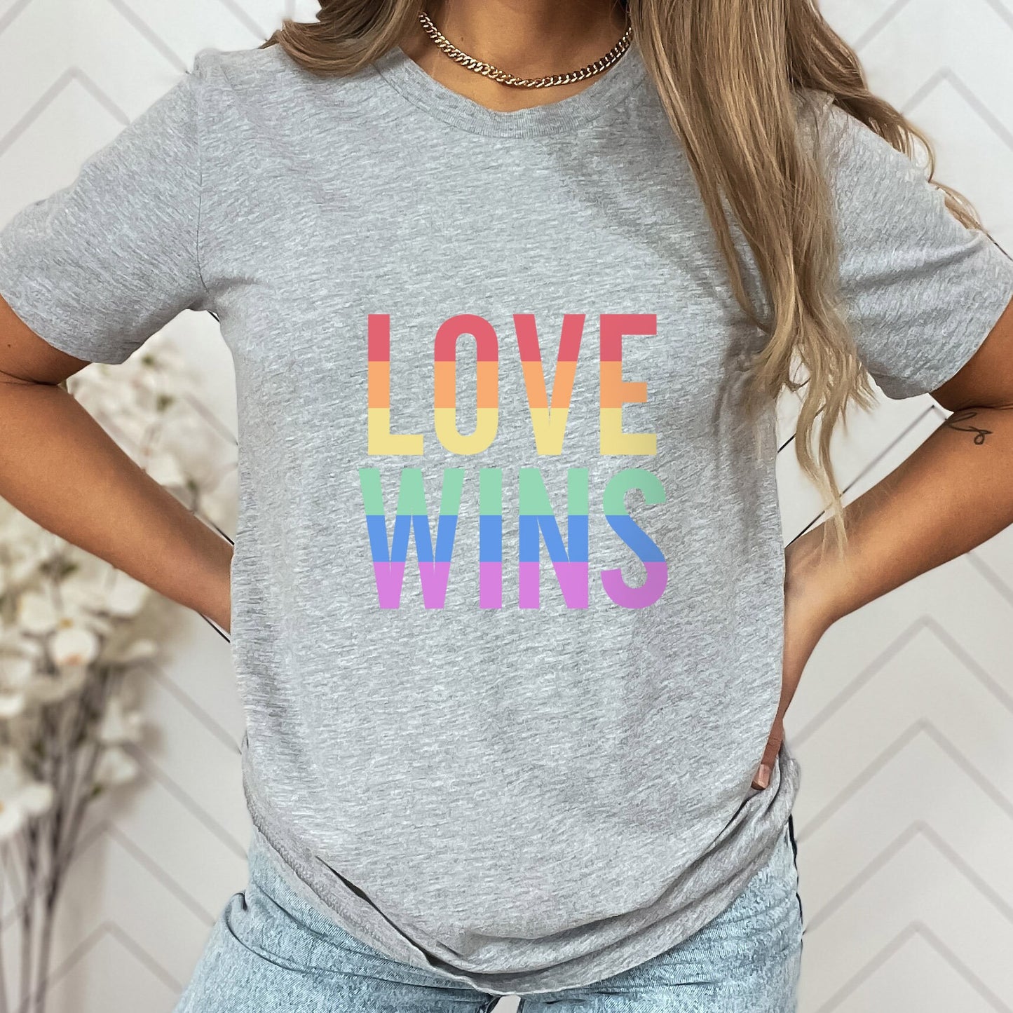 Love Wins T-Shirt, Regenbogenfarben Shirt, LGBTQ Support Shirt, Pride Shirt, Freundlichkeitsshirts, Gay Pride Shirt, Gleichheitsshirt