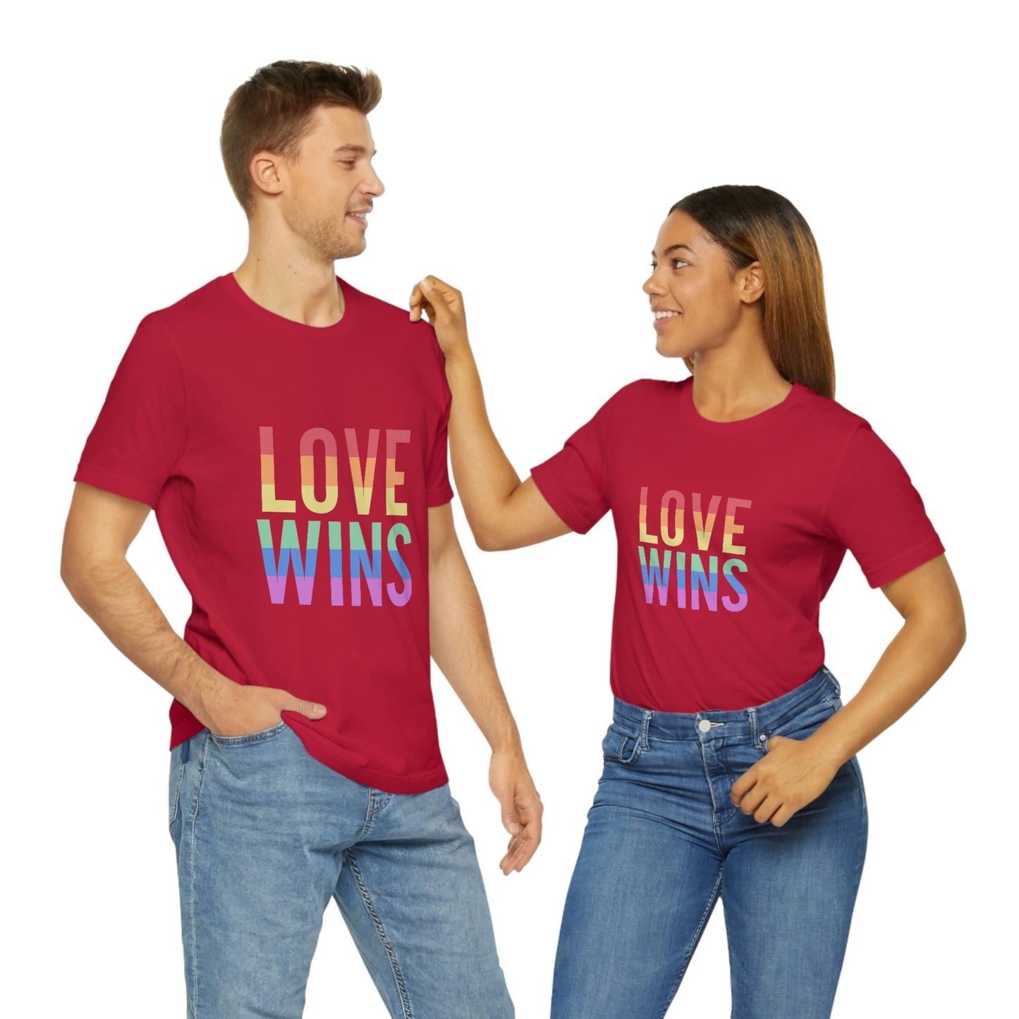 Love Wins T-Shirt, Regenbogenfarben Shirt, LGBTQ Support Shirt, Pride Shirt, Freundlichkeitsshirts, Gay Pride Shirt, Gleichheitsshirt