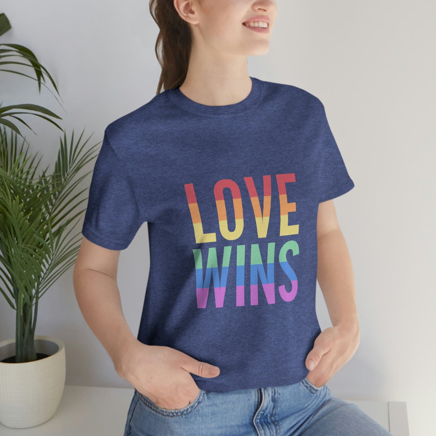 Love Wins T-Shirt, Regenbogenfarben Shirt, LGBTQ Support Shirt, Pride Shirt, Freundlichkeitsshirts, Gay Pride Shirt, Gleichheitsshirt