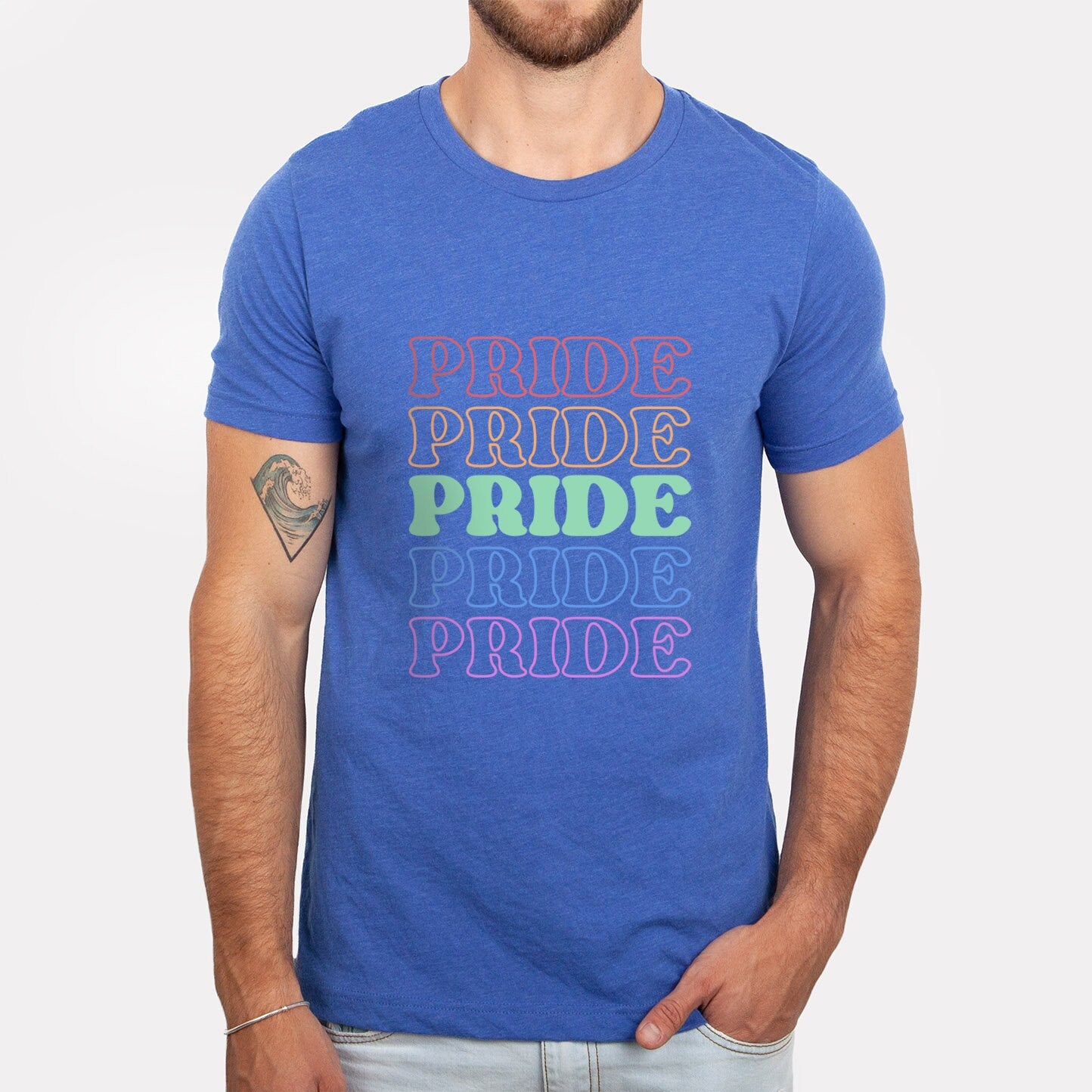 Pride T-Shirt, Shirt mit Regenbogenfarben, LGBTQ Support Shirt, Pride Shirt, Kindness Shirts, Gleichheits Shirt, Gay Pride Shirt