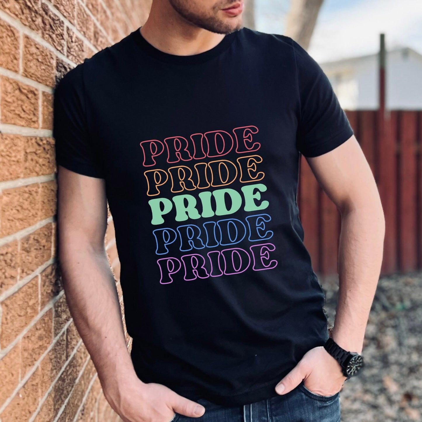 Pride T-Shirt, Shirt with Rainbow Colors, LGBTQ Support Shirt, Pride Shirt, Kindness Shirts, Equality Shirt, Gay Pride Shirt