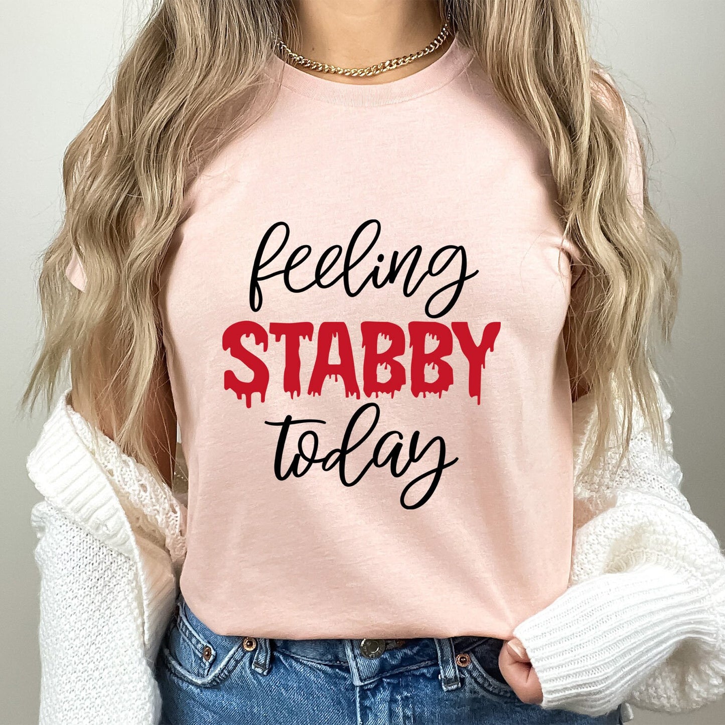 Feeling Stabby Today T-shirt, True Crime Shirt, Funny Shirts, Murderer T Shirt, Crime Movies Shirt, Gift T-shirt