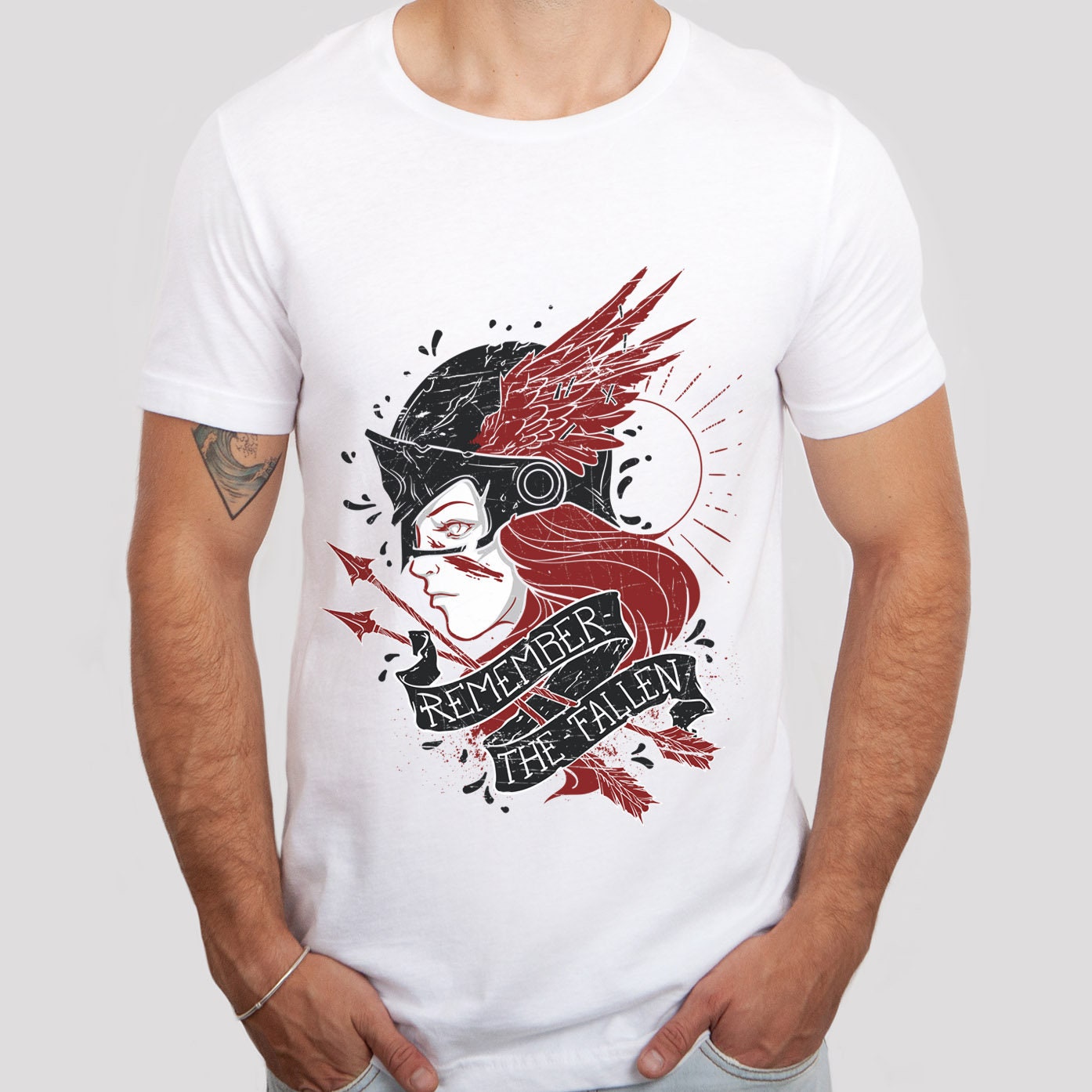 Remember the Fallen T-shirt, Memorial Day Veteran Military Vintage T-Shirt, Warrior Shirt, Heros T-shirt