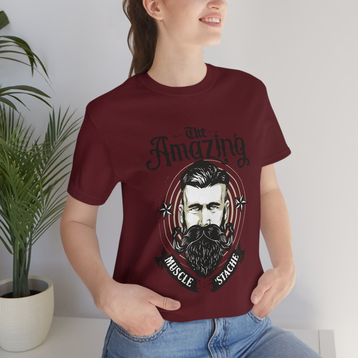 The Amazing Mustache T-shirt, Men Beard Shirt, Funny Beard Shirts, Beard Love Shirt, Hair T-Shirt, Beard Lover T-Shirt, Gift For Him