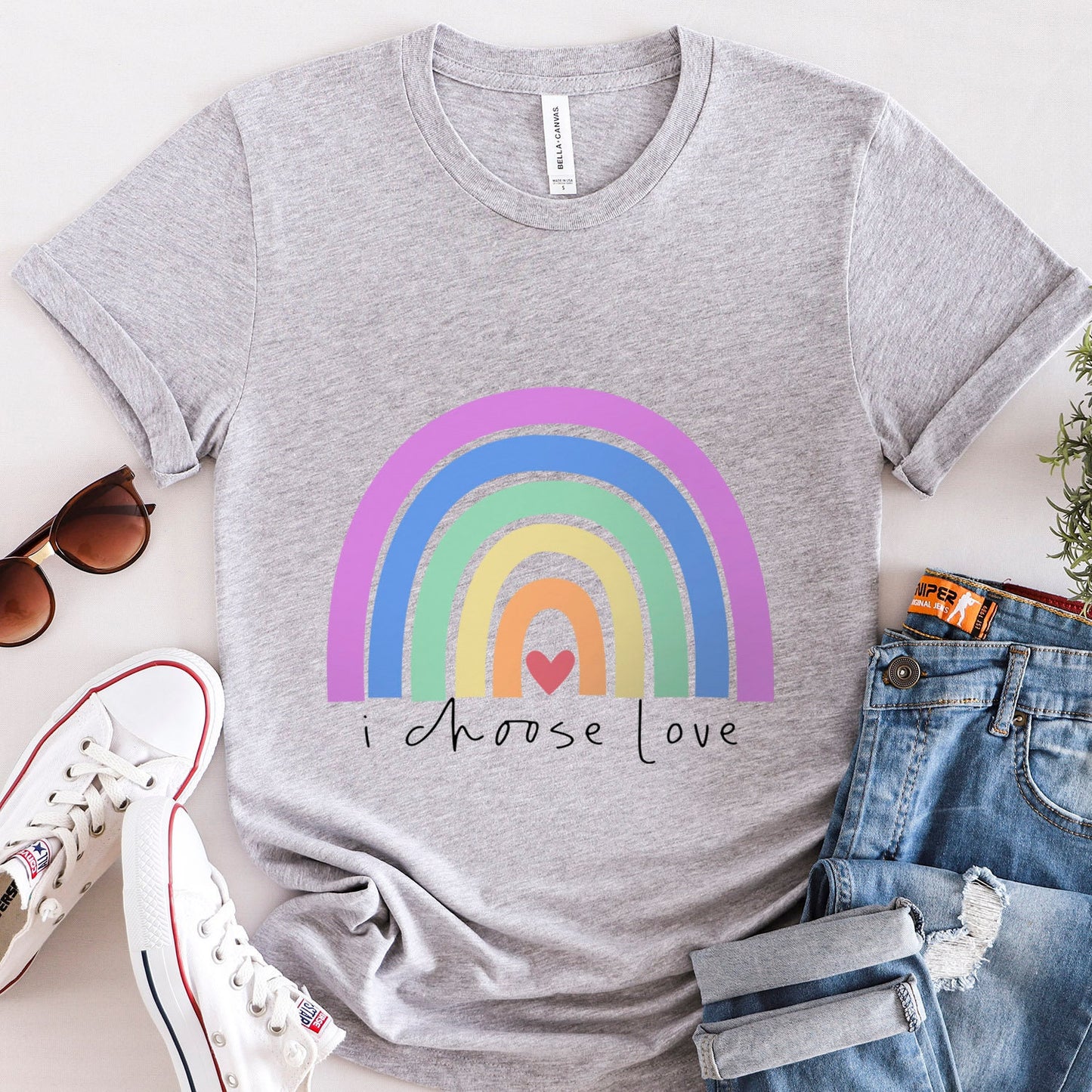 Ich wähle Liebe Shirt, Regenbogen T-Shirt, Love Parade Shirt, LGBTQ Support Shirt, Pride Shirt, Freundlichkeit Shirts, Gay Pride Shirt, Gleichheit Shirt