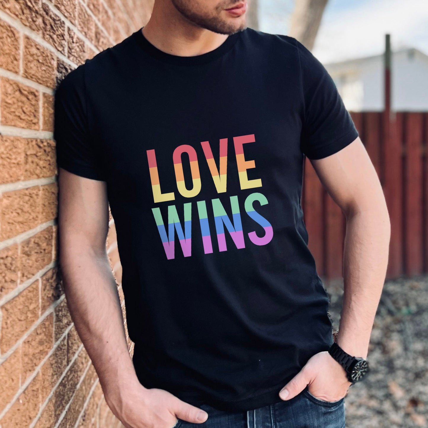 Love Wins T-Shirt, Regenbogenfarben Shirt, LGBTQ Support Shirt, Pride Shirt, Freundlichkeitsshirts, Gay Pride Shirt, Gleichheitsshirt