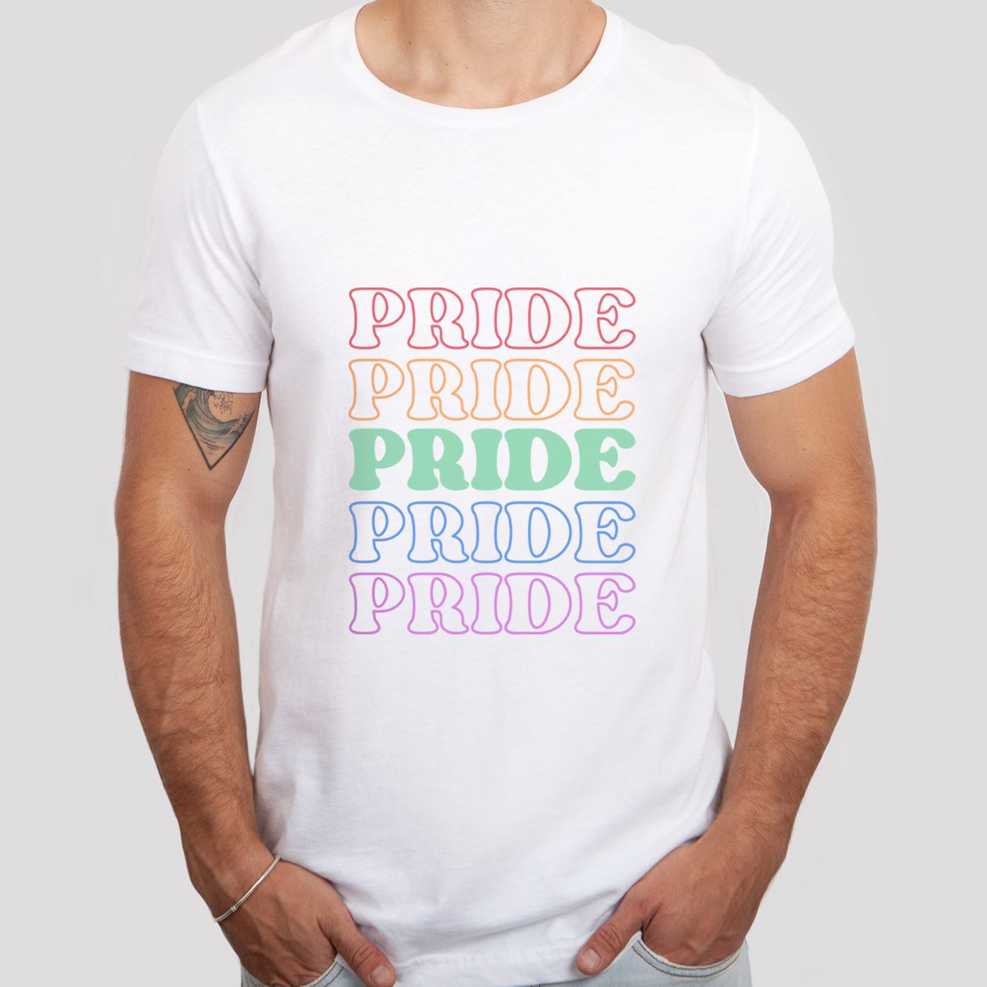 Pride T-Shirt, Shirt with Rainbow Colors, LGBTQ Support Shirt, Pride Shirt, Kindness Shirts, Equality Shirt, Gay Pride Shirt