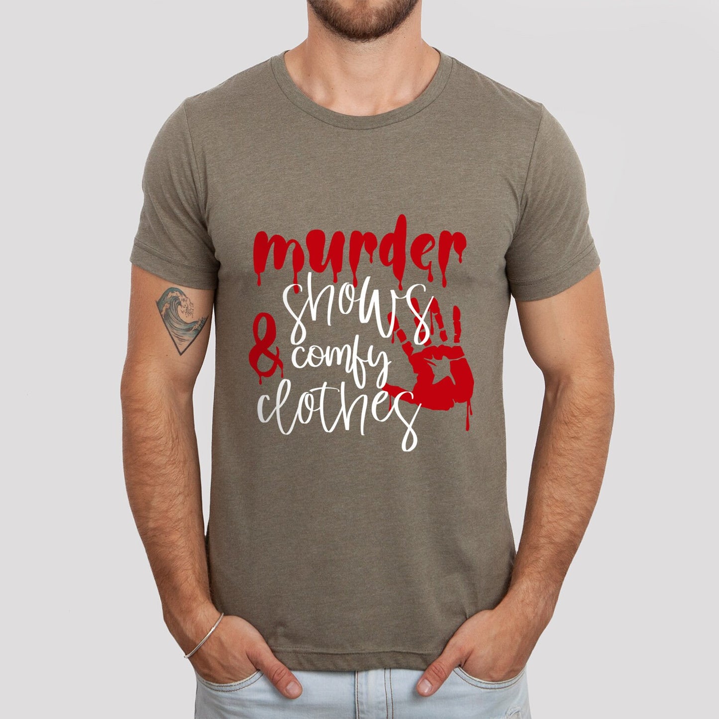 Murder Shows Comfy Clothes T-shirt, Crime Shirt, Funny Murder Shirt, Funny Shirts, Murderer T Shirt, Crime Movies Shirt, Gift T-shirt