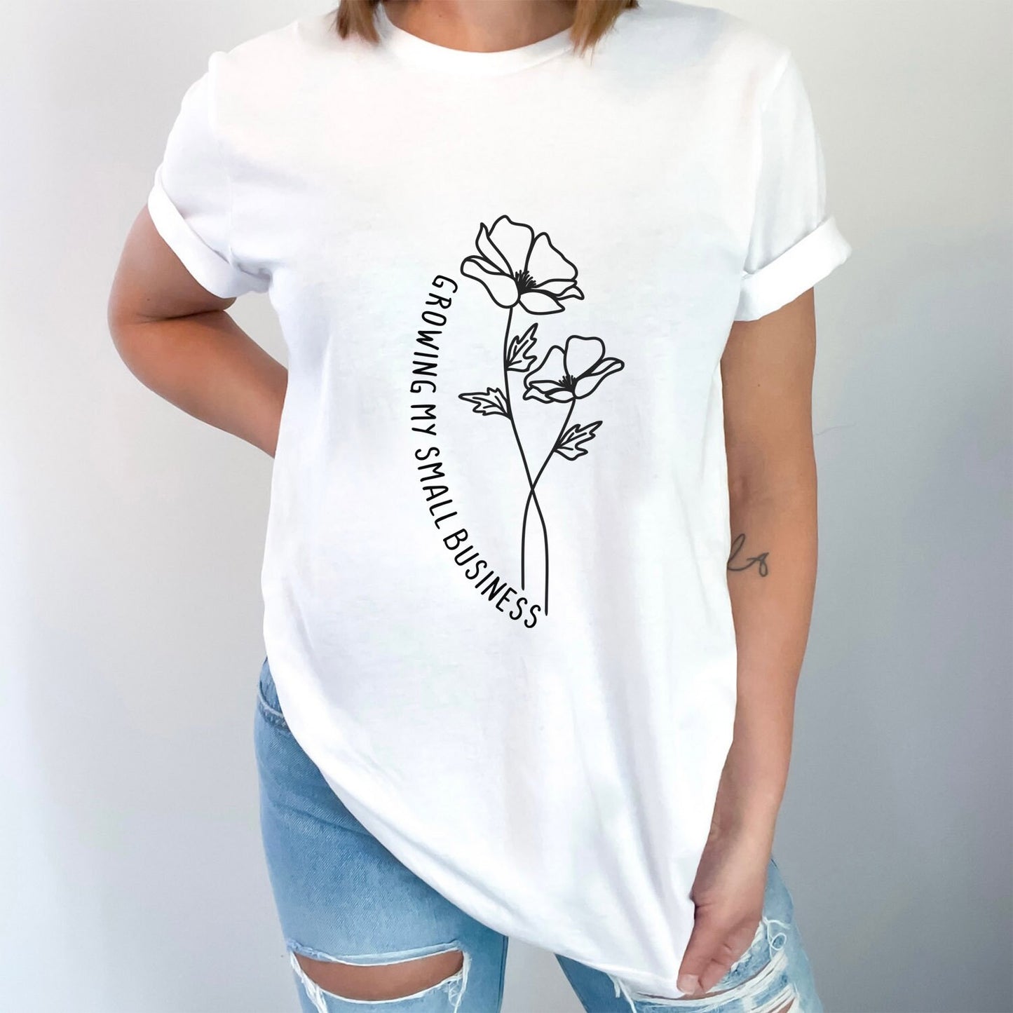 Mama Business Shirt, Boss Mom T-shirt, Boss Mom Shirt, Growing My Business Shirt, Mommy Gift Shirt, Gift for Mom, Flower Shirt