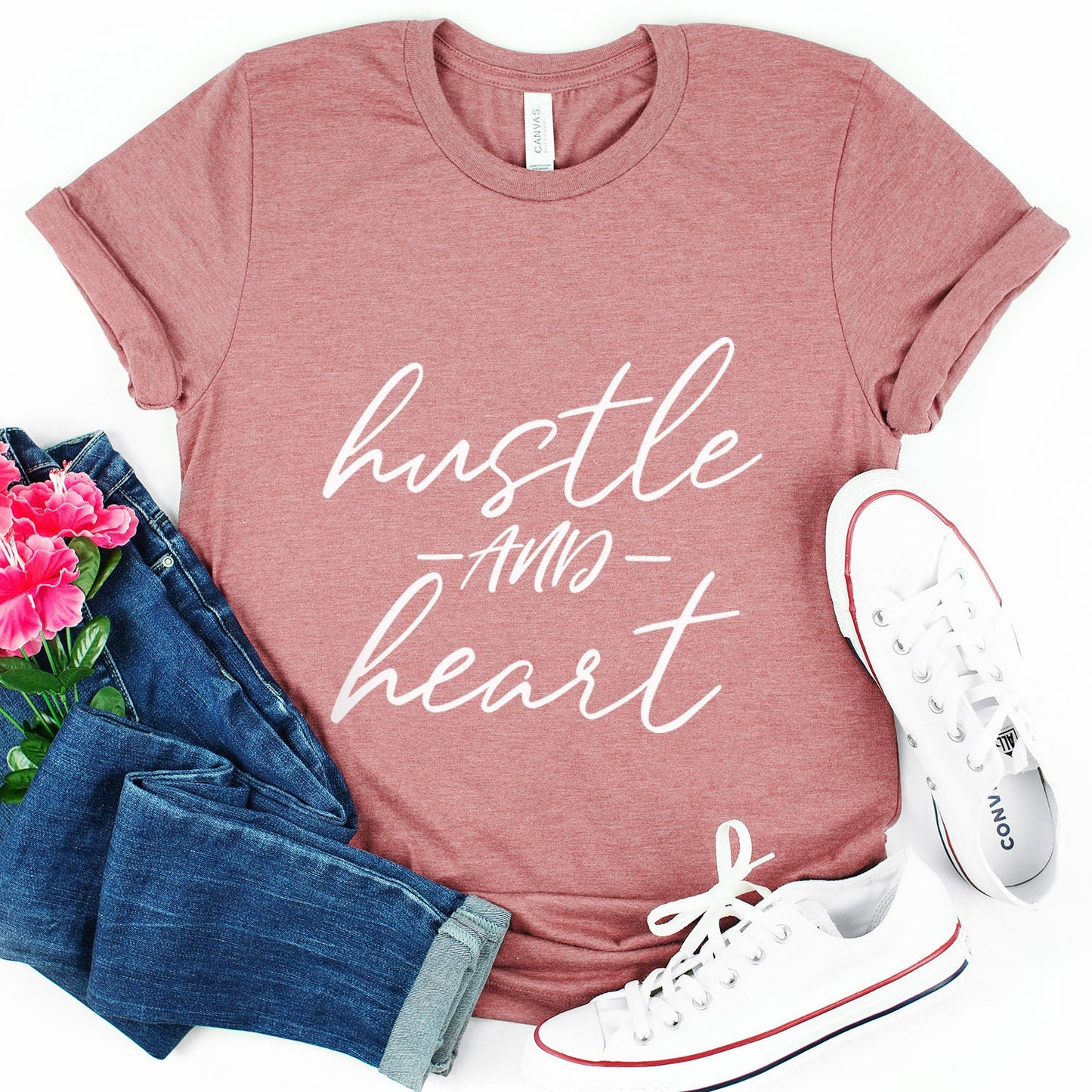 Boss Mom T-shirt, Hustle and Heart Shirt, Mama Shirt, Mommy Gift Shirt, Gift for Mom, Boss Mom Life T-shirt, Business Woman Shirt