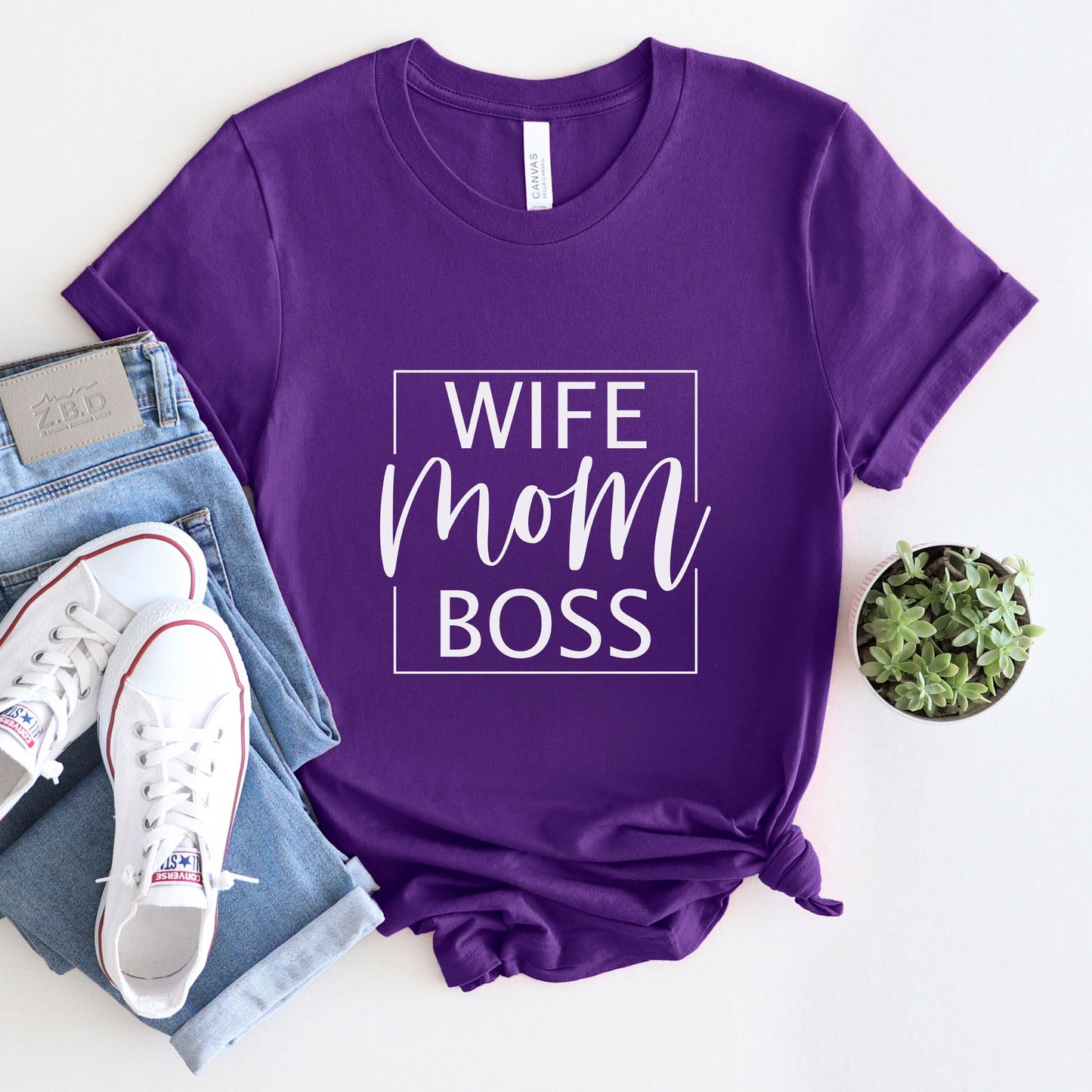 Ehefrau Mama Boss Shirt, Boss Mom T-Shirt, Business Mom Shirt, Mama Shirt, Mama Geschenk Shirt, Geschenk für Mama, Mom Life T-Shirt