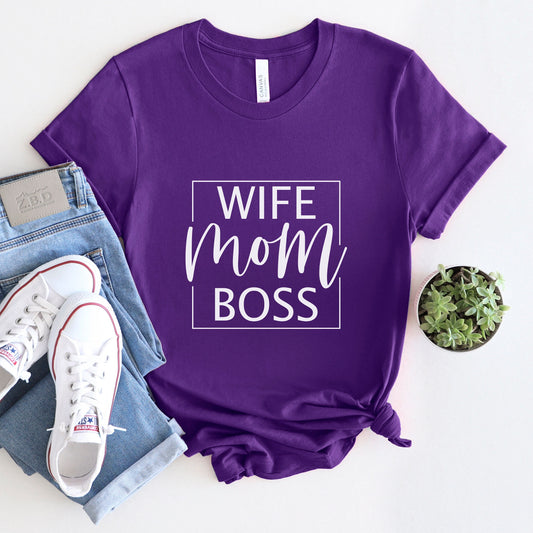 T-shirt femme maman patronne, t-shirt maman patronne, t-shirt maman d'affaires, t-shirt maman, t-shirt cadeau maman, cadeau pour maman, t-shirt vie de maman