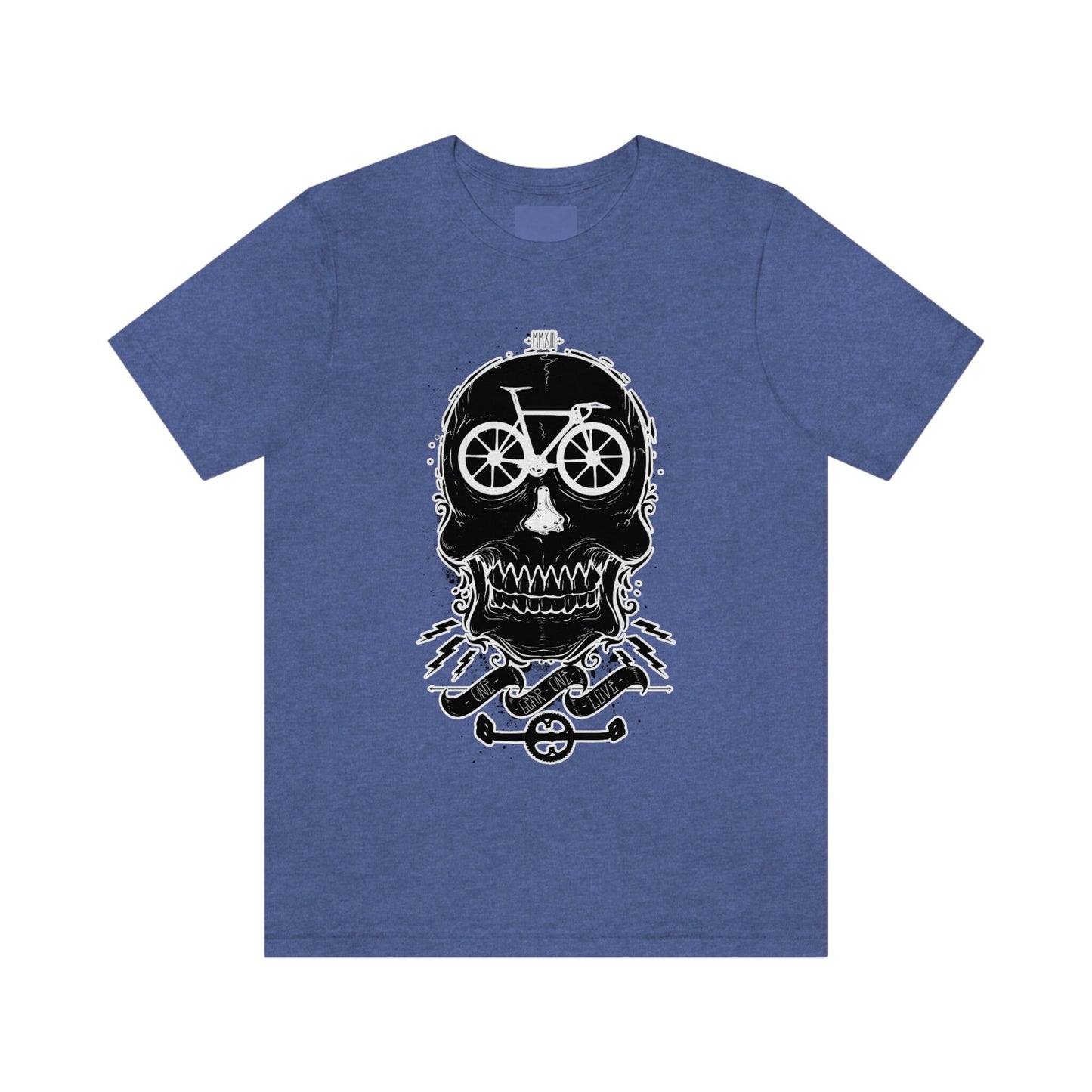 Bicycle Love T-shirt, Skull T-shirt, Shirt with Skull, Skull Head T-shirt, T-shirt with Bicycle, Horror Shirt, Humor T-Shirt