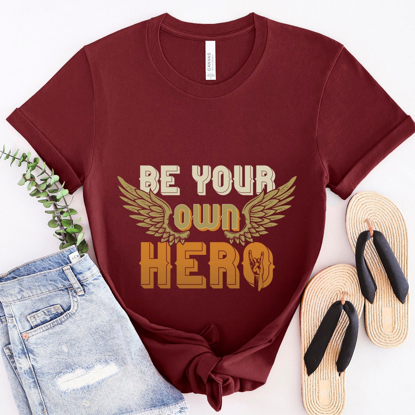 Be Your Own Hero T-shirt, Inspirational T-Shirt, Lifestyle Quote Shirt, Motivational T-shirt, Inspirational Quote Shirt, Gift Shirt