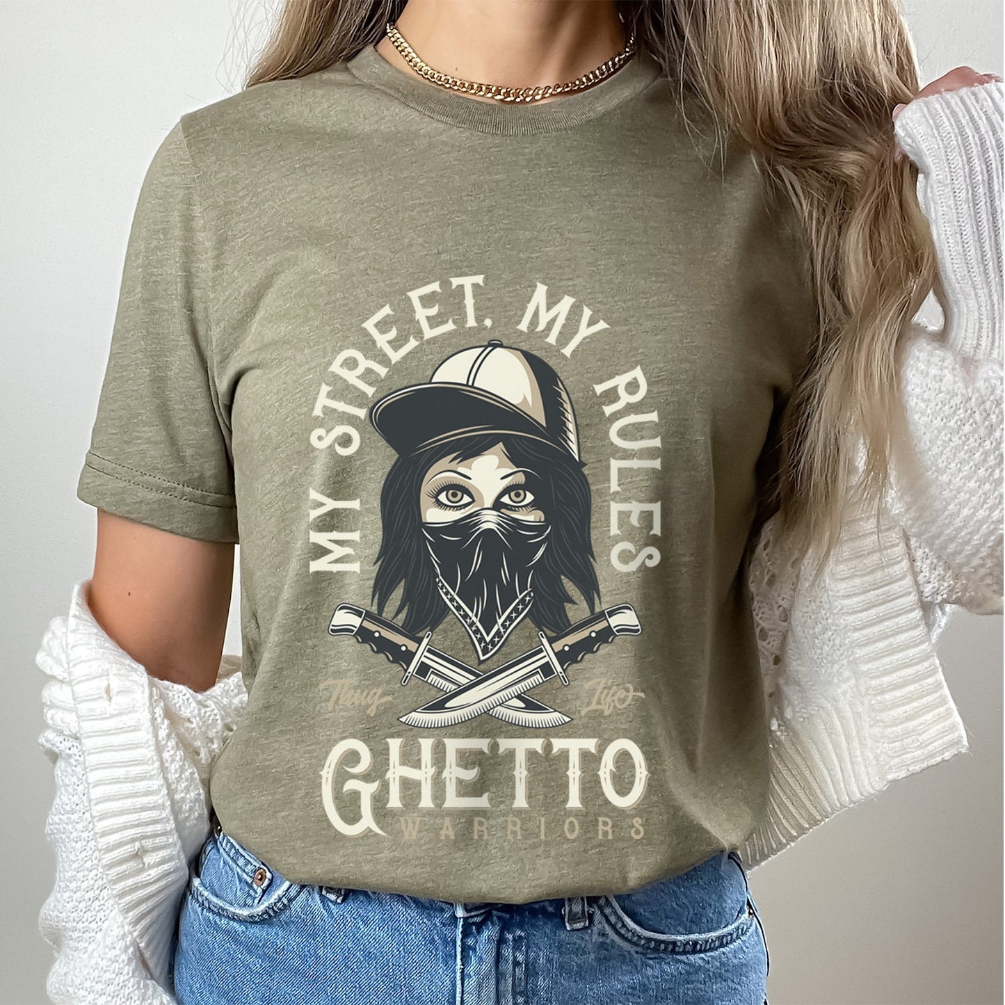 Street Gangs Shirt, My Street My Rules T-shirt, Ghetto Warriors T-shirt, Fighters Shirt, Wild West T-shirt, Funny Hipster Shirt