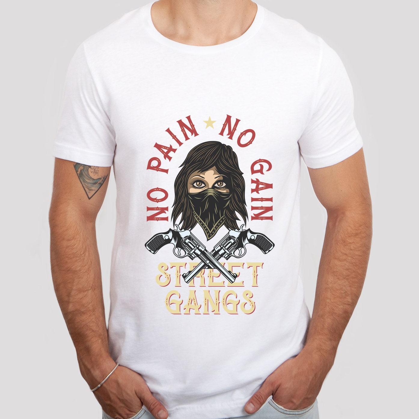 No Pain No Gain Shirt, Wanted BanditsT-shirt, Bandit Girl T-shirt, Bandido Shirt, Street Gangs Shirt, Wild West T-shirt, Funny Hipster Shirt