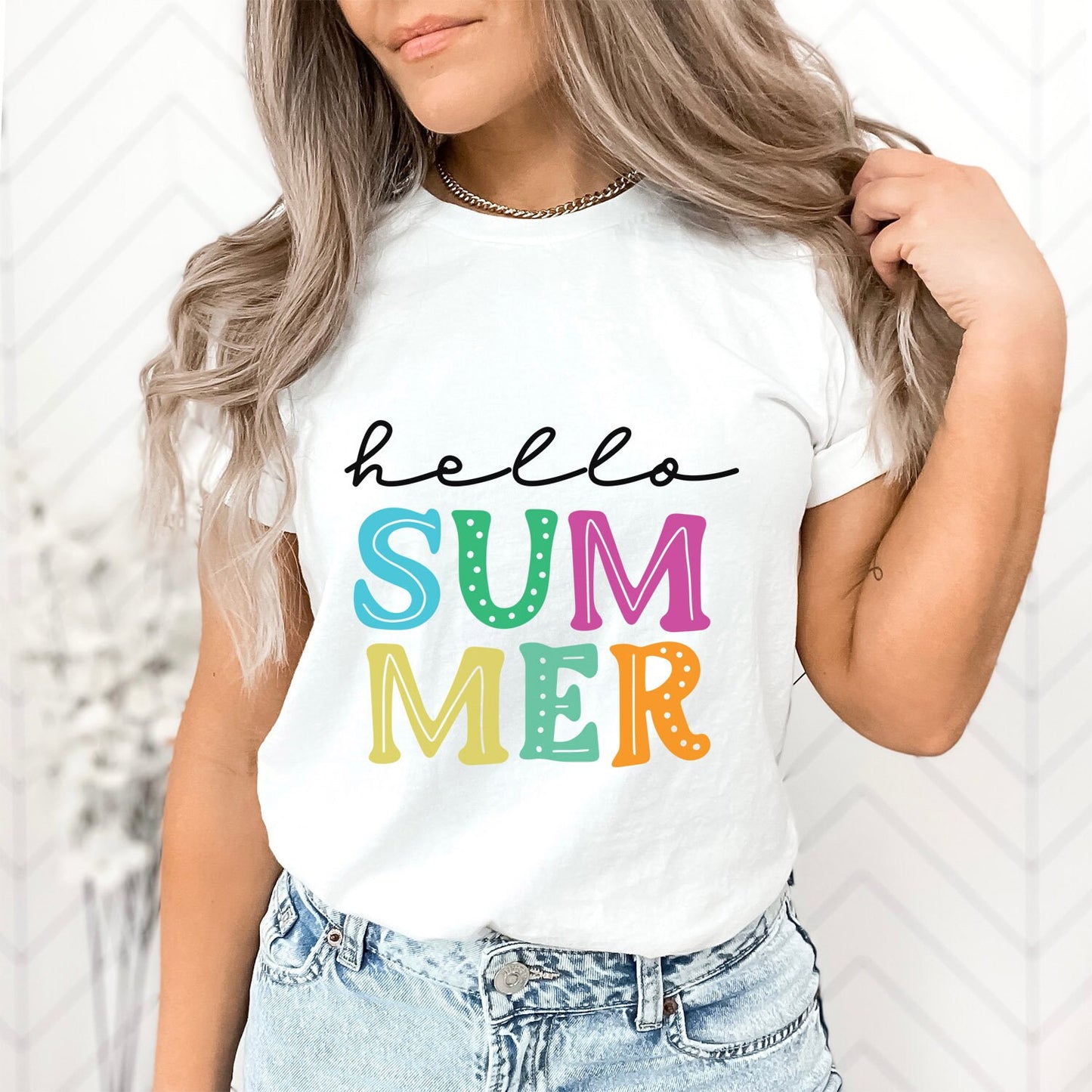 Hallo Sommer Shirt, Summer Vibes T-Shirt, Strand Shirt, Sommer T-Shirt, Cooles Sommer T-Shirt, Urlaubs Shirt, Happy Summer Shirt
