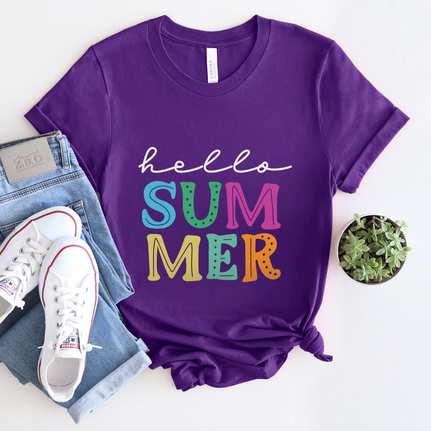 Hallo Sommer Shirt, Summer Vibes T-Shirt, Strand Shirt, Sommer T-Shirt, Cooles Sommer T-Shirt, Urlaubs Shirt, Happy Summer Shirt