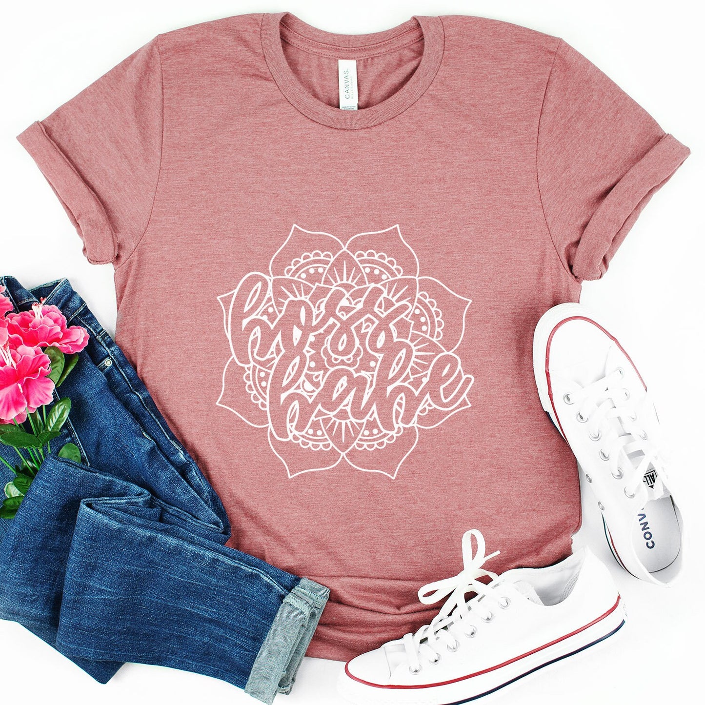 Mandala T-shirt, Boss Babe T-shirt, Boss Mom Shirt, Gift Mama Shirt, Gift Shirt for Mom, Mom Life T-shirt