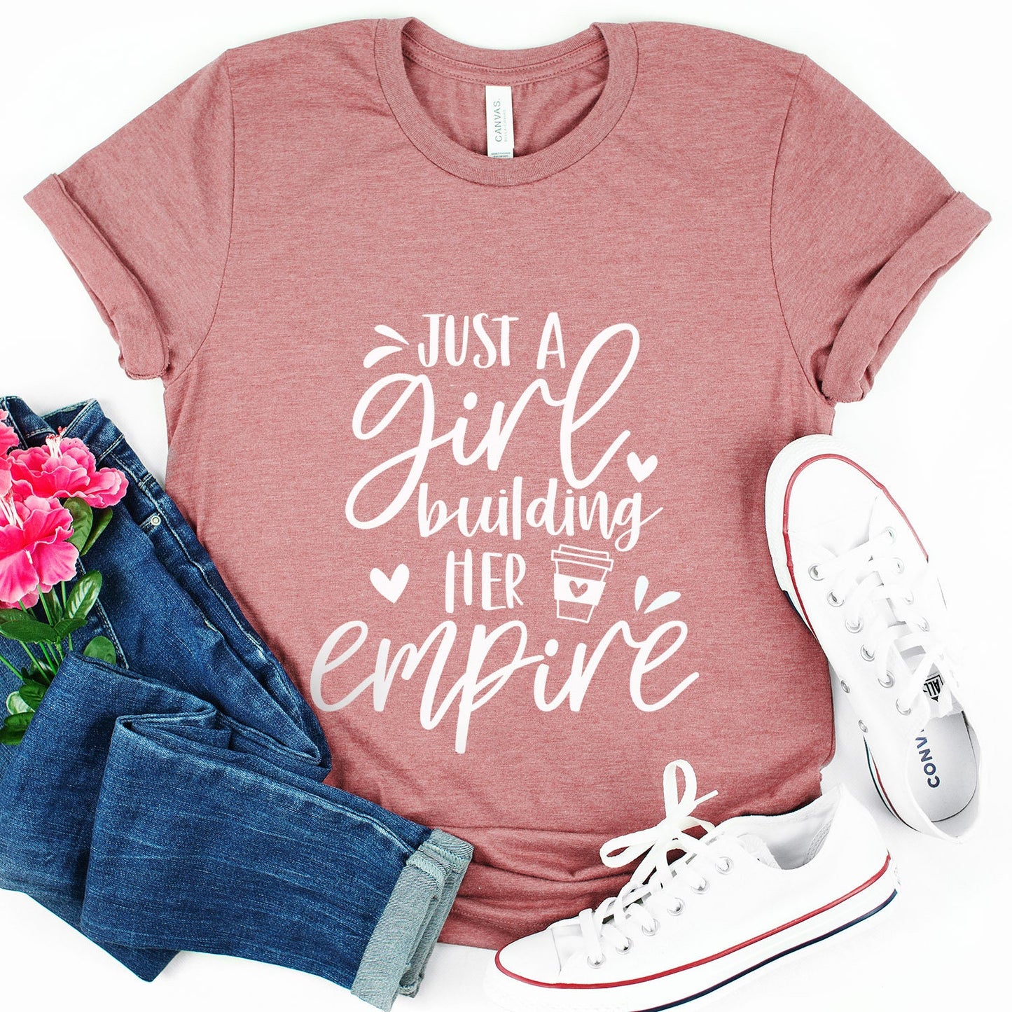 Just a Girl Building Her Empire Shirt, Boss Mom Shirt, Business Frau, Mama Shirt, Mama Geschenk Shirt, Geschenk für Mama, Boss Mom Life T-Shirt