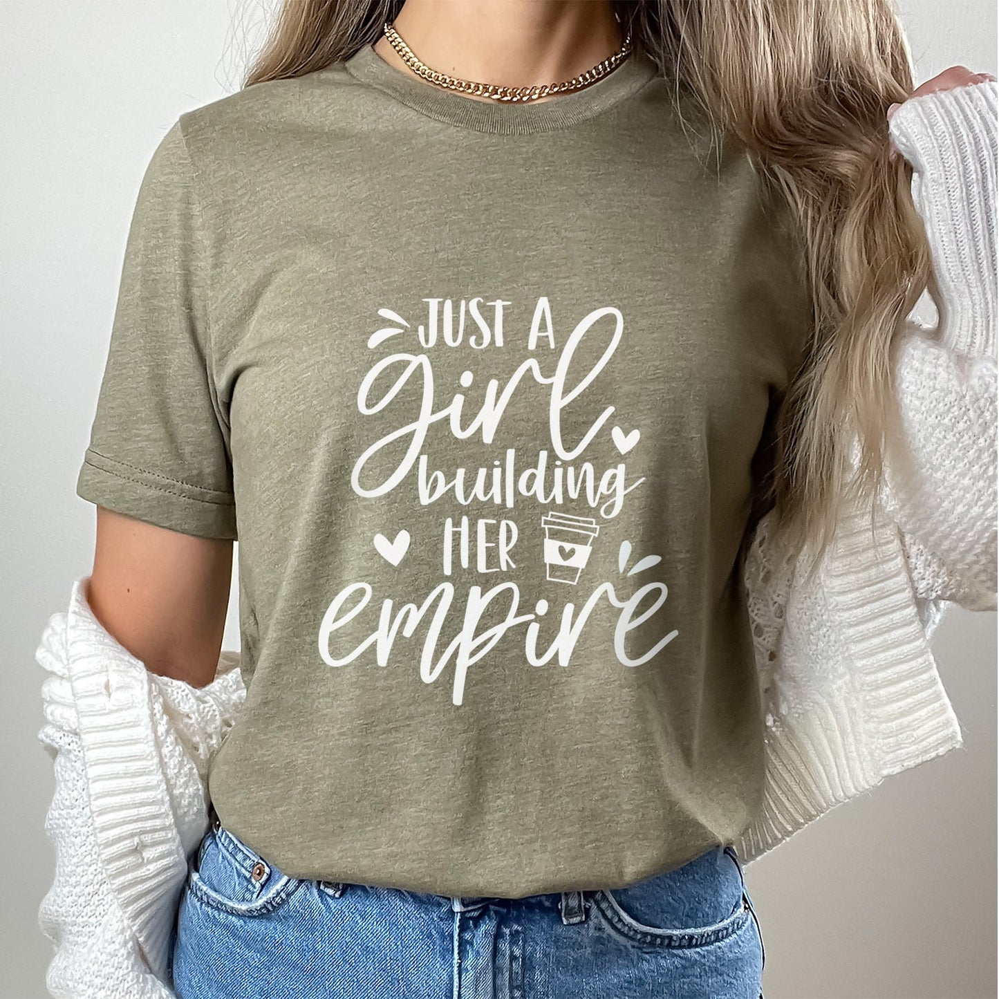 Just a Girl Building Her Empire Shirt, Boss Mom Shirt, Business Frau, Mama Shirt, Mama Geschenk Shirt, Geschenk für Mama, Boss Mom Life T-Shirt