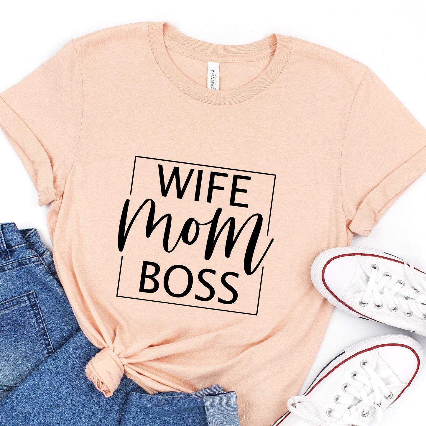 Wife Mom Boss Shirt, Boss Mom T-shirt, Business Mom Shirt, Mama Shirt, Mommy Gift Shirt, Gift for Mom, Mom Life T-shirt