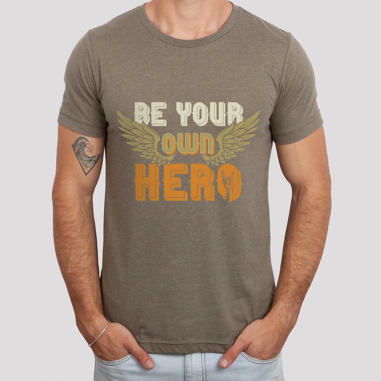 Be Your Own Hero T-shirt, Inspirational T-Shirt, Lifestyle Quote Shirt, Motivational T-shirt, Inspirational Quote Shirt, Gift Shirt