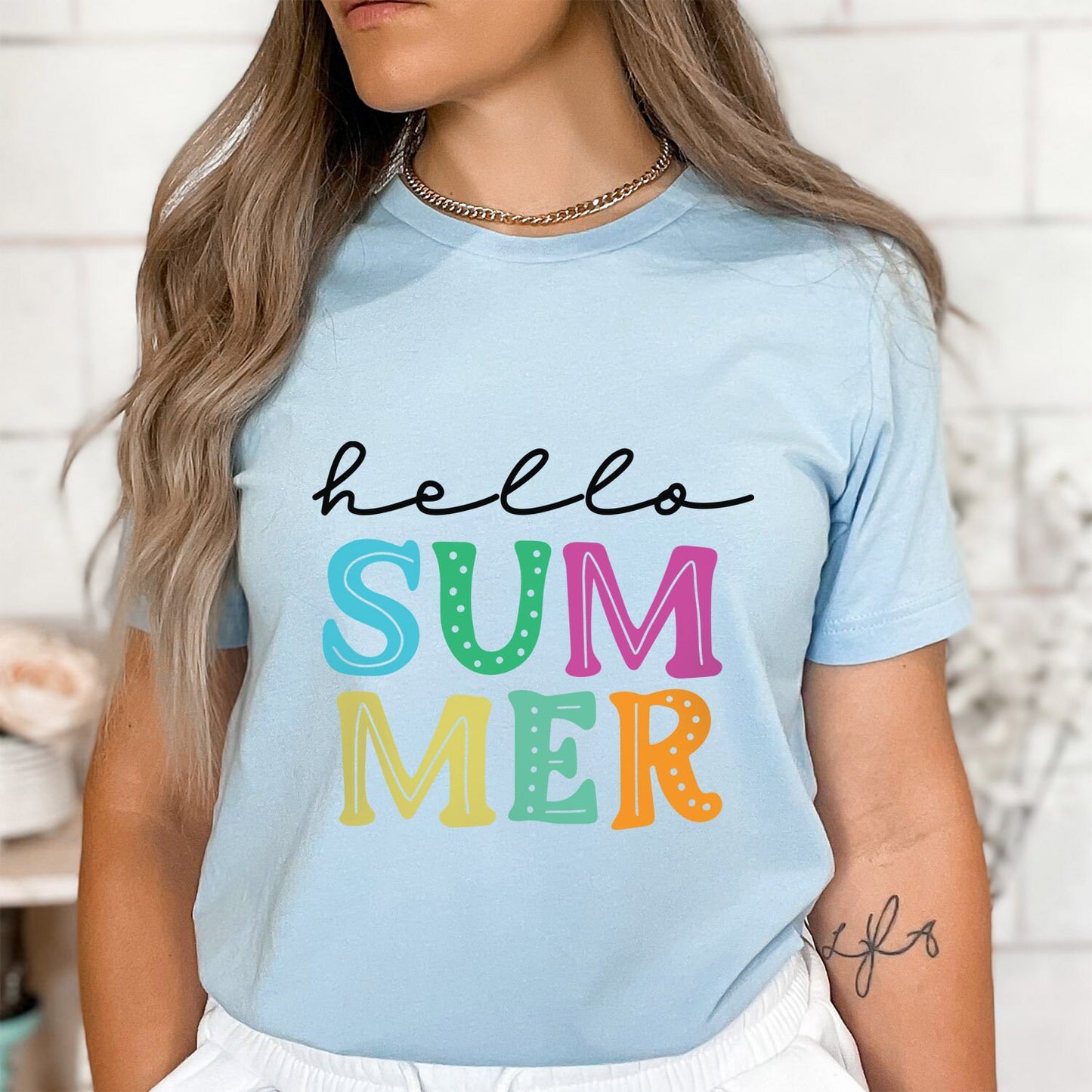 Hallo Sommer Shirt, Summer Vibes T-Shirt, Strand Shirt, Sommer T-Shirt, Cooles Sommer T-Shirt, Urlaubs Shirt, Happy Summer Shirt