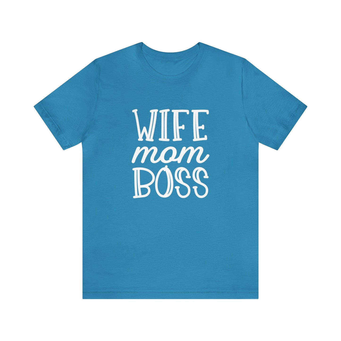 T-shirt for Mom, Wife Mom Boss T-shirt, Gift Shirt for Mom, Mother's Day Gift Shirt, Mom Life Shirt, Parenting Shirt