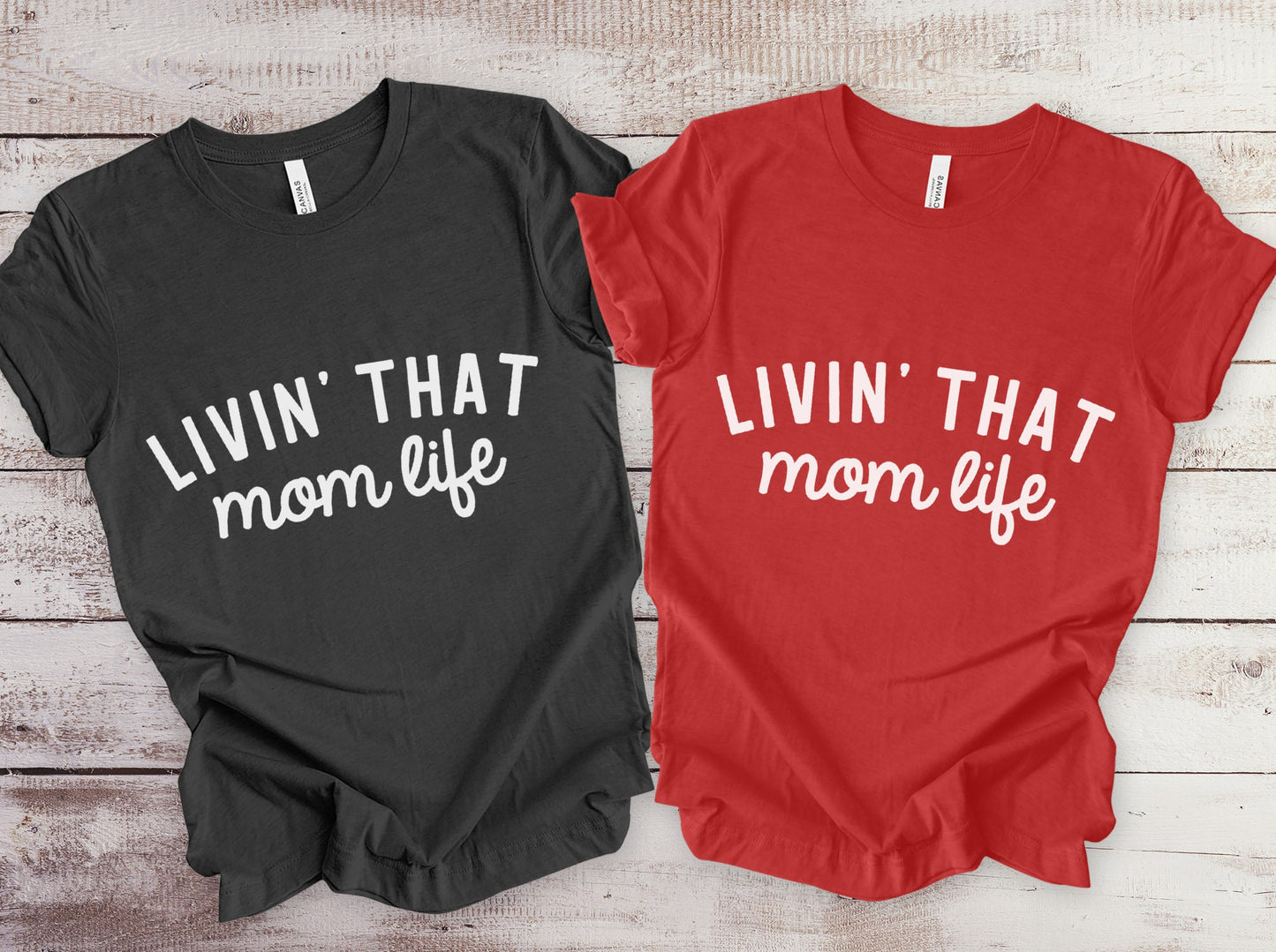 Mom Life T-Shirt, Livin That Mom Life T-Shirt, Geschenk Shirt für Mama, Muttertagsgeschenk Shirt, Mom Life Shirt, Lustiges Eltern Shirt