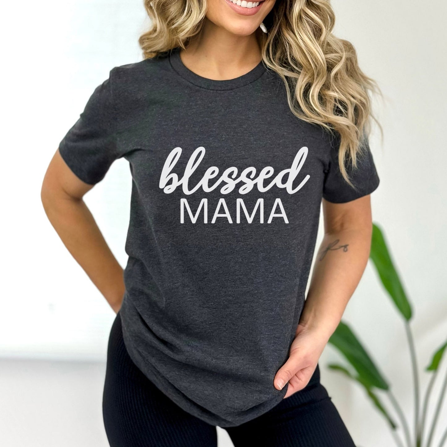 Blessed Mama Shirt, Funny Mom T-shirt, Gift Shirt for Mom, Mother's Day Gift Shirt, Mom Life Shirt, Parenting Shirt