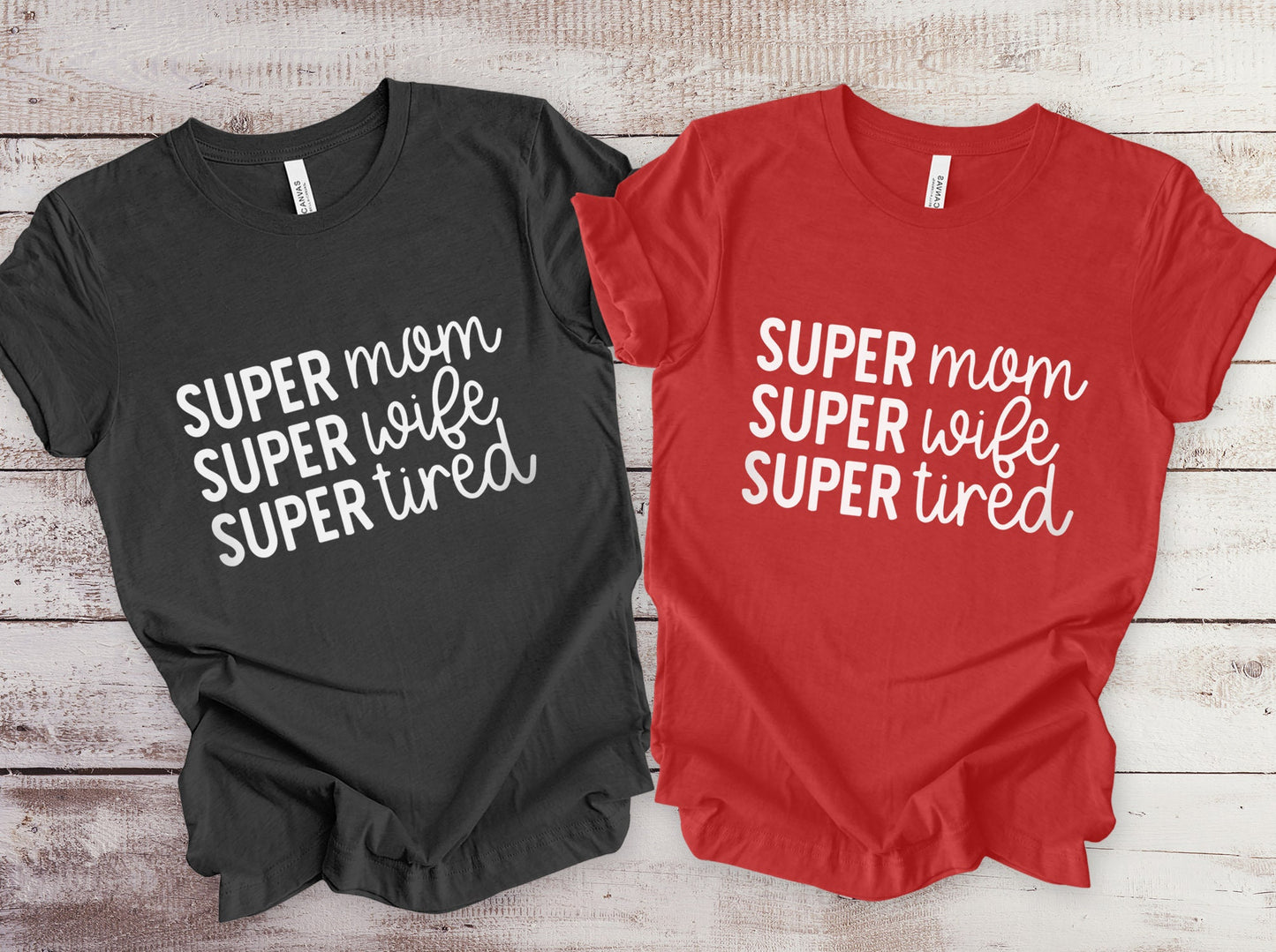 T-shirt Super Mom, T-shirt Mom Life, T-shirt cadeau pour maman, T-shirt Super Wife, T-shirt cadeau fête des mères, T-shirt parental drôle, T-shirt cadeau pour mères