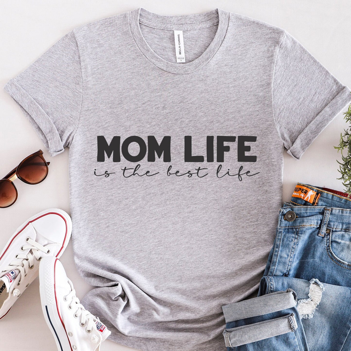 T-shirt « La vie de maman est la meilleure vie », T-shirt « La vie de maman », T-shirt cadeau pour maman, T-shirt cadeau pour la fête des mères, T-shirt pour les mères, T-shirt parental drôle