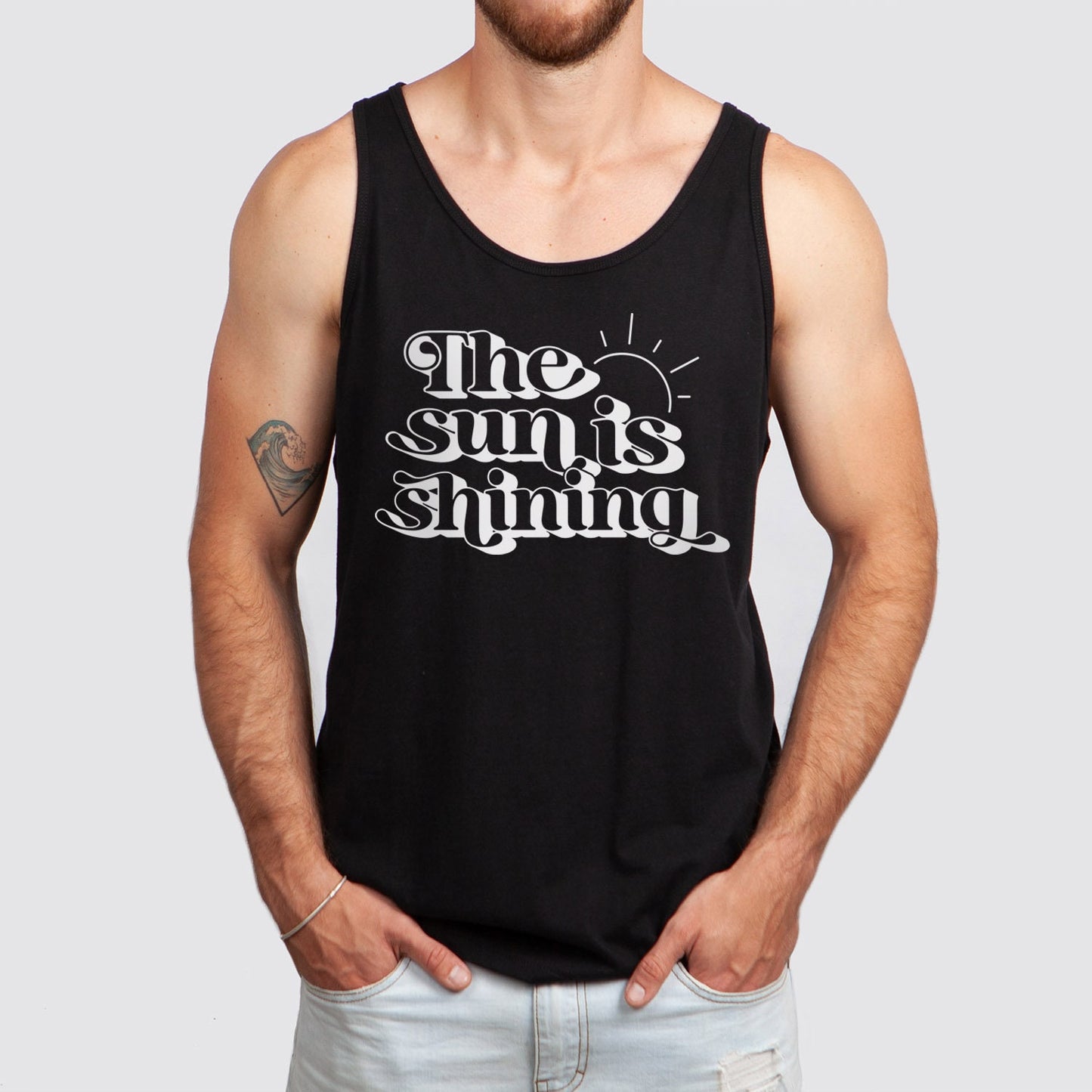 The Sun is Shining Tank, Summer Tanks, Beach Tanks for Women, Tanks for Men, Vacation Shirt, Retro Style Shirt, Summer Gift Shirts