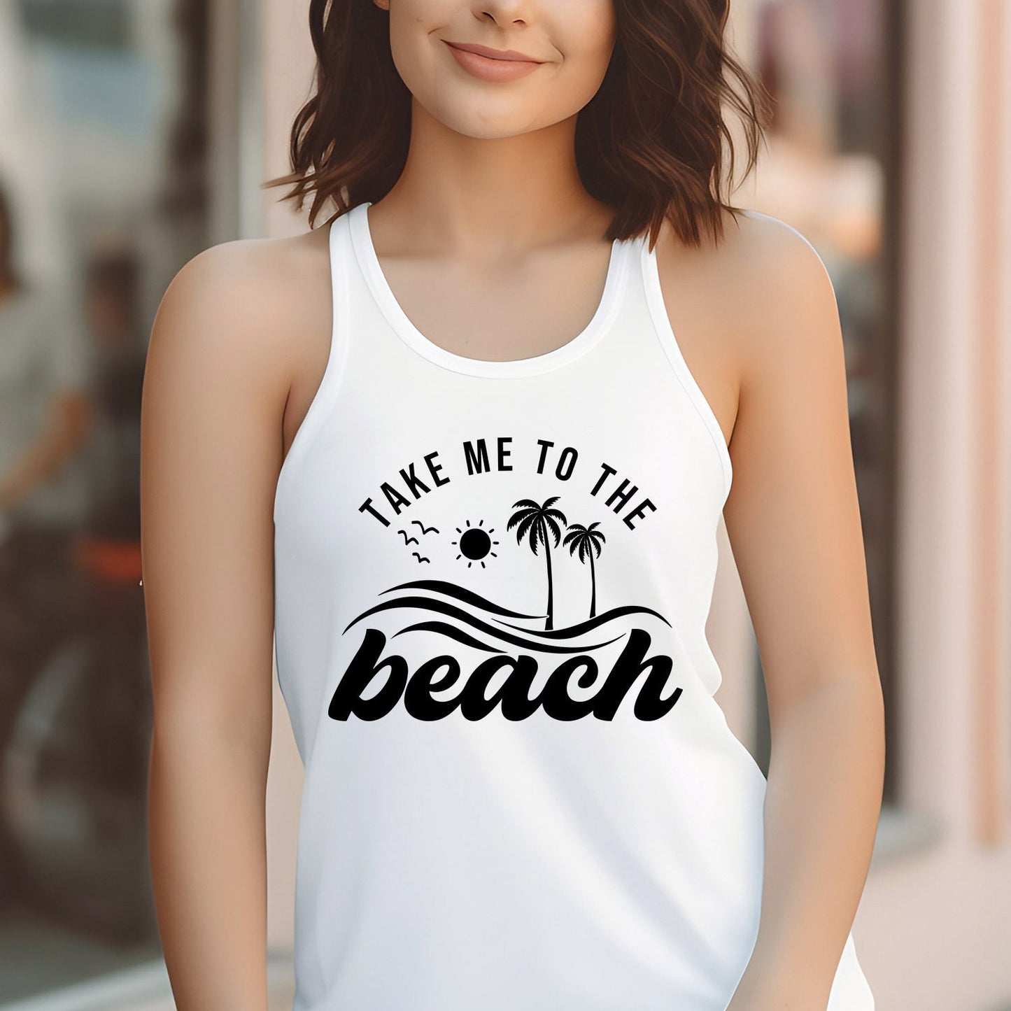 Take me to the Beach Tank, Retro Shirt, Beach Tank for Men, Summer Tank for Women, Beach Tank for Women, Vacation Tees