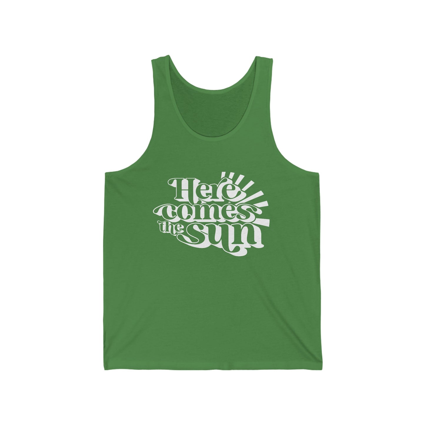 Here Comes the Sun Tank Top, Beach Muscle Tank, Beach Top, Summer Shirts, Beach Shirts, Vacation Shirt, Holiday Shirt