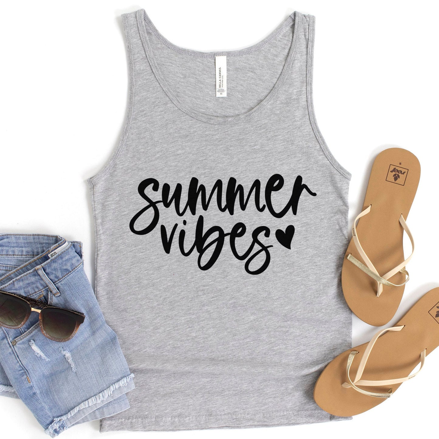 Summer Vibes Tank Top, Sommer T-Shirt für Frauen, Sommer Shirts, Strand Tanks für Frauen, Urlaubs Shirt, Strand Shirts