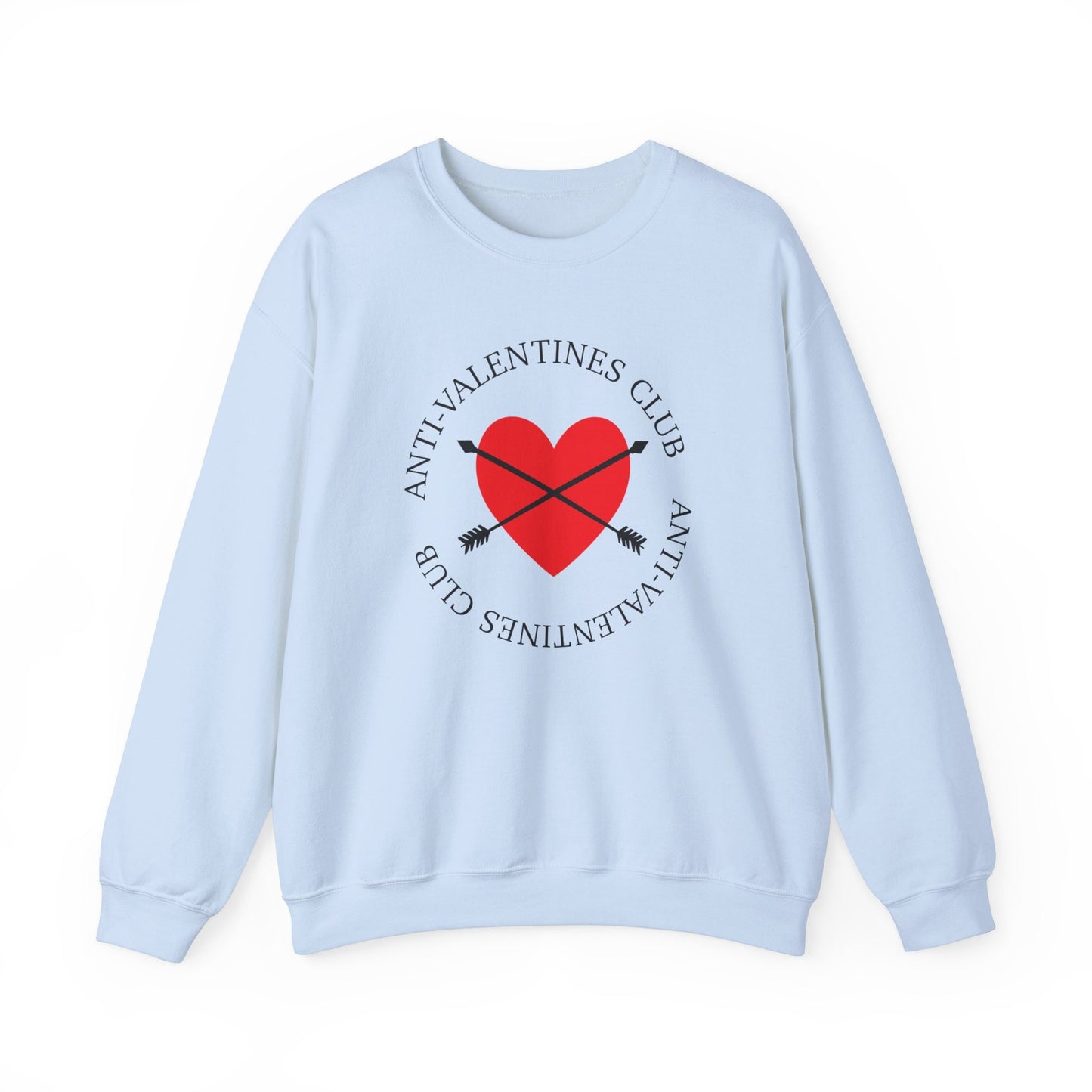 Anti Valentinstag Sweatshirt, Lustiges Valentinstag Langarm Shirt, Herz Shirt, Herz Geschenk Sweatshirt, Winter Unisex Sweatshirt