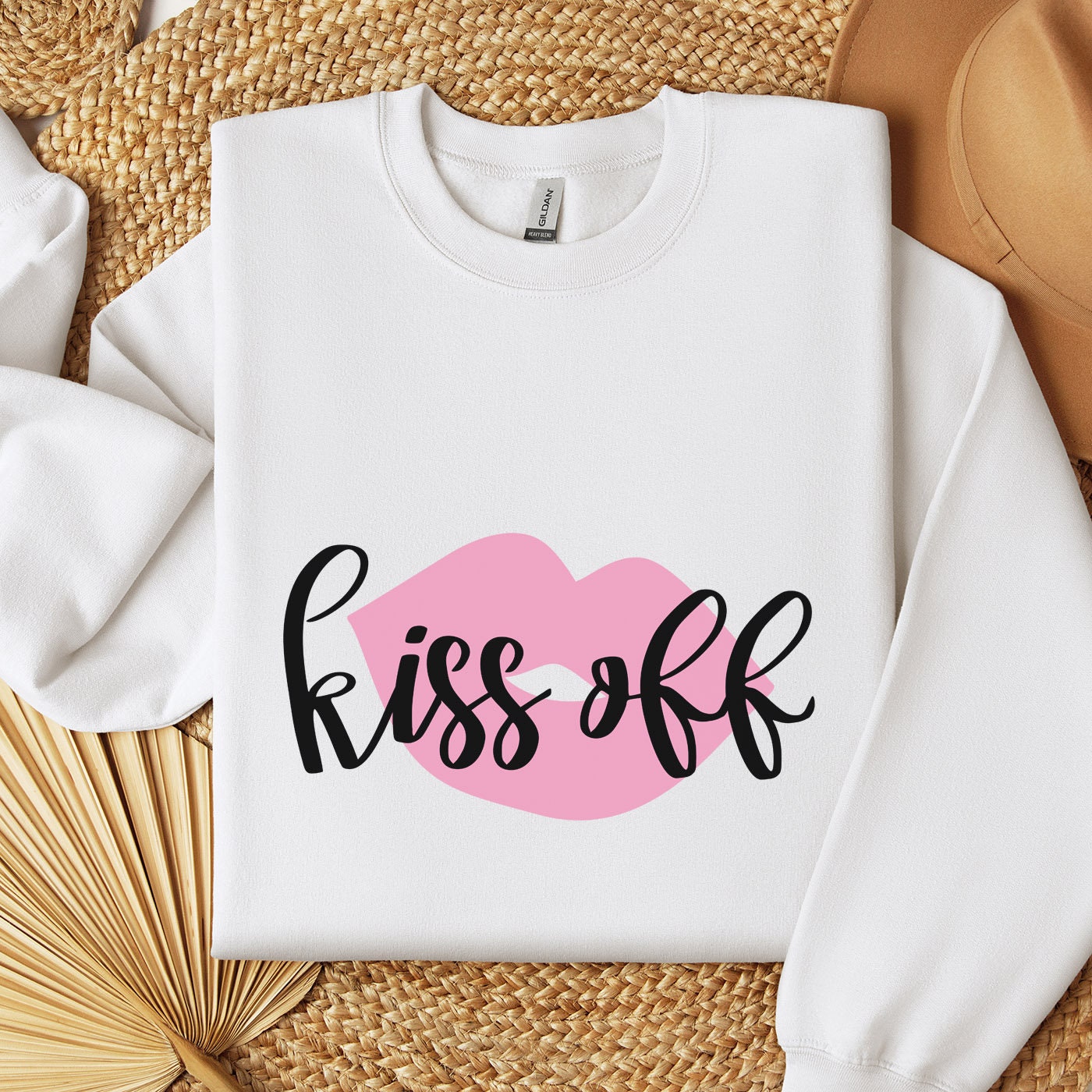 Kiss Off Funny Valentine Sweatshirt, Valentines Day Shirt, Long Sleeves Shirt, Anti Valentines Day Shirt, Gift for Her, Gift for Him