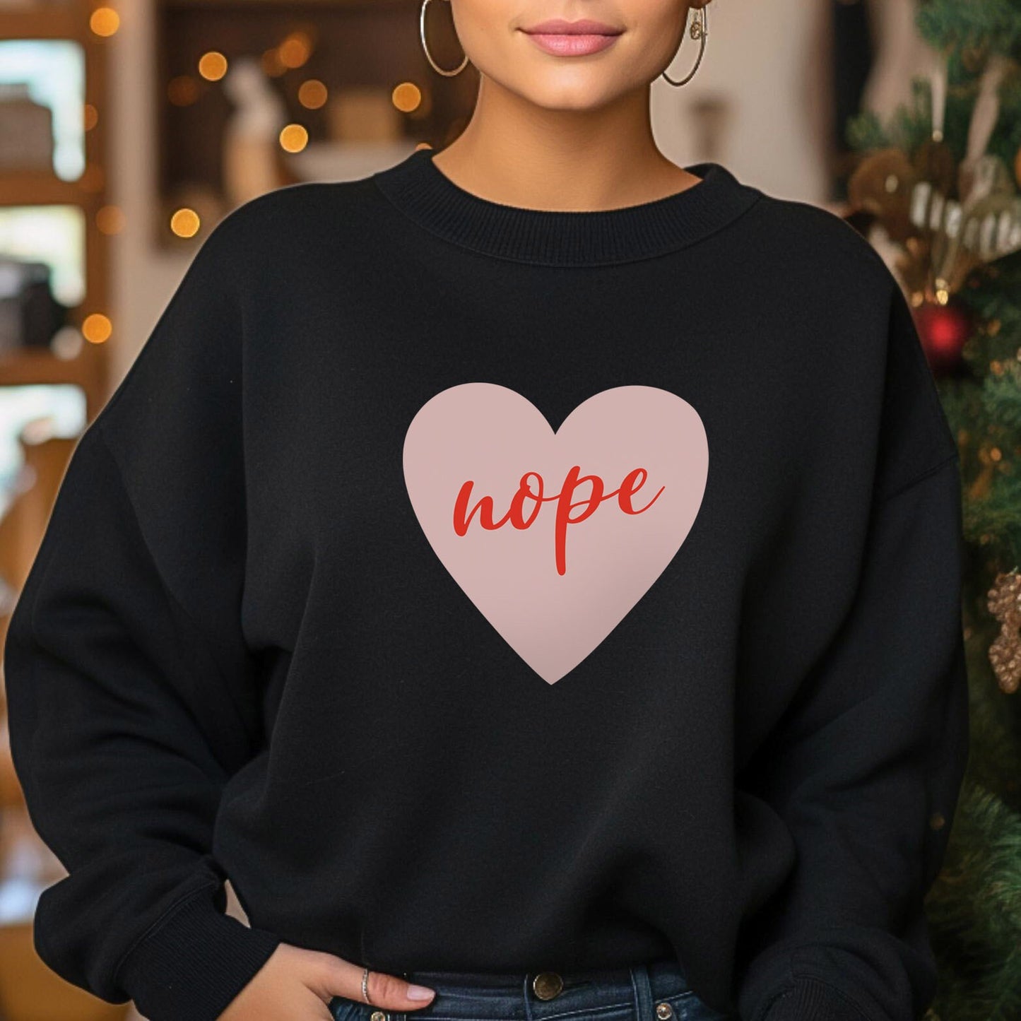 Sweat-shirt drôle de Saint-Valentin avec cœur, t-shirt de Saint-Valentin avec cœur, t-shirt à manches longues, t-shirt anti-Saint-Valentin, cadeau pour elle, cadeau pour lui