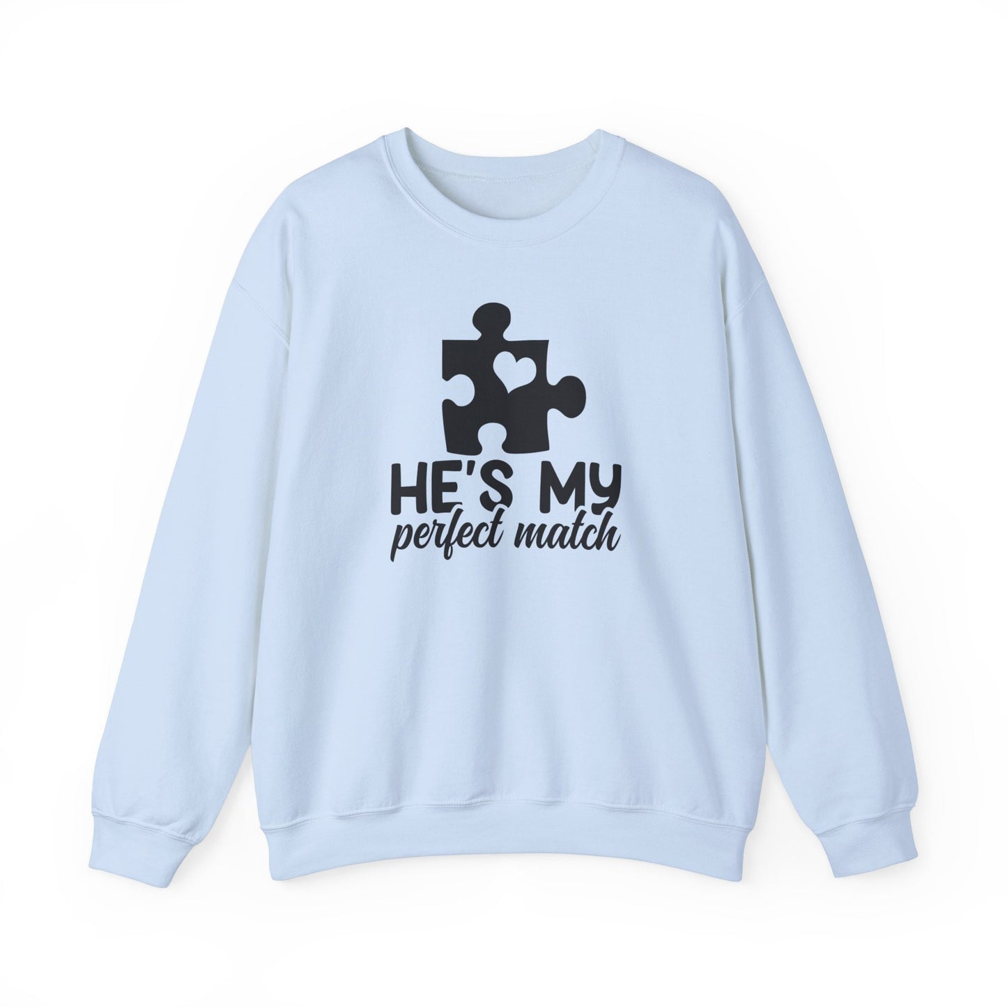 Matching Couples Sweatshirt, She's My Perfect Match Shirt, He's My Perfect Match Shirt, Matching Anniversary Valentines Gift Sweatshirt