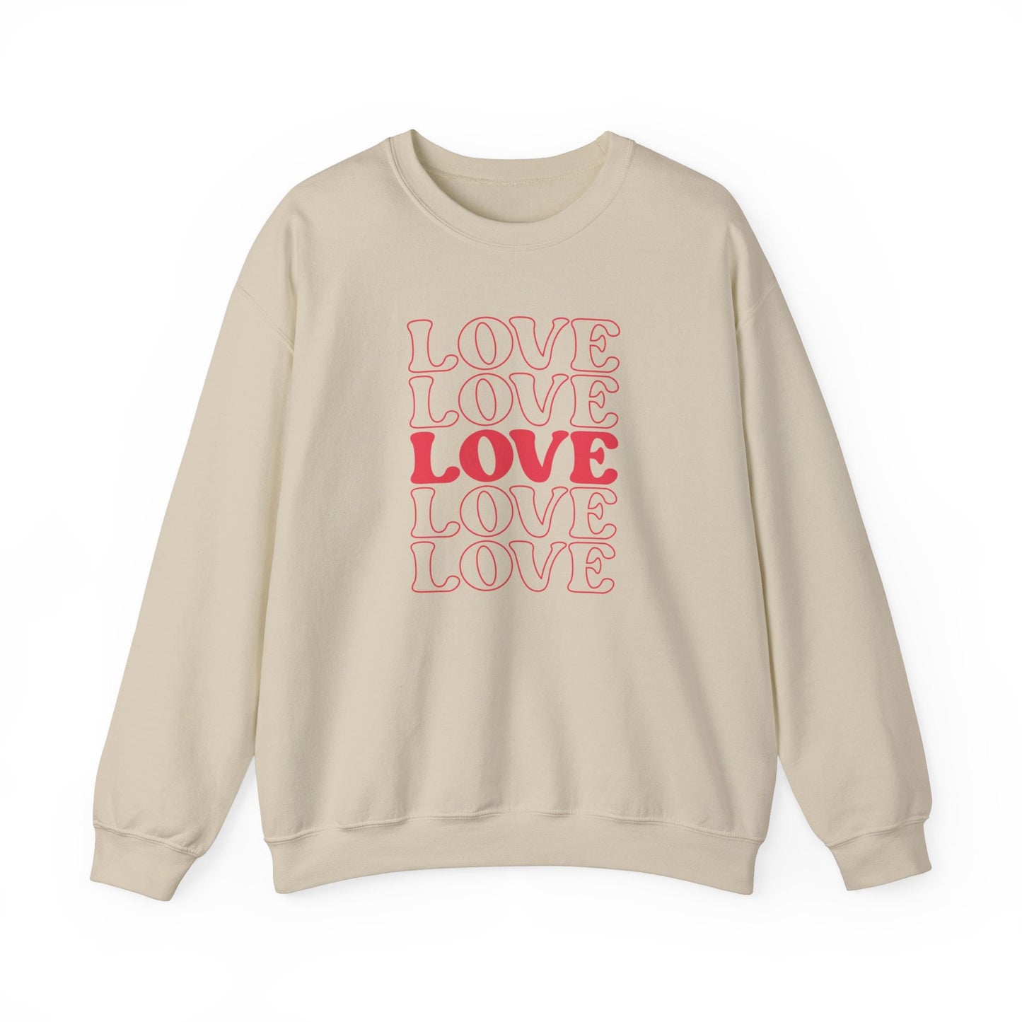 Love Five Valentine Sweatshirt, Valentines Day Long Sleeves Love Shirt, Love Shirt for Valentines Day, Gift for Her, Gift for Him