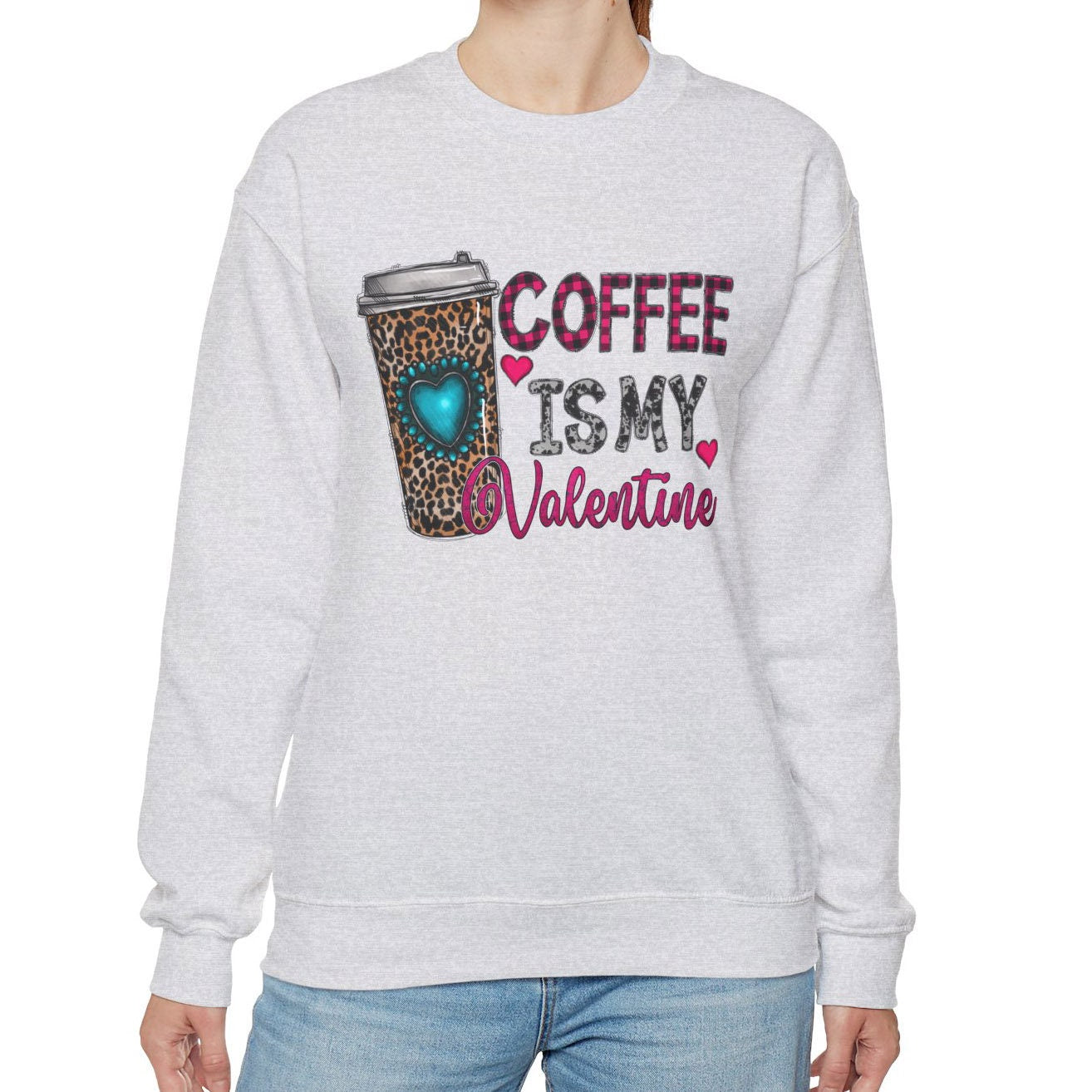 Coffee is my Valentine Funny Sweatshirt, Valentines Day Gift Long Sleeve Shirt, Funny Valentines Day Shirt, Funny Valentines Day Shirt