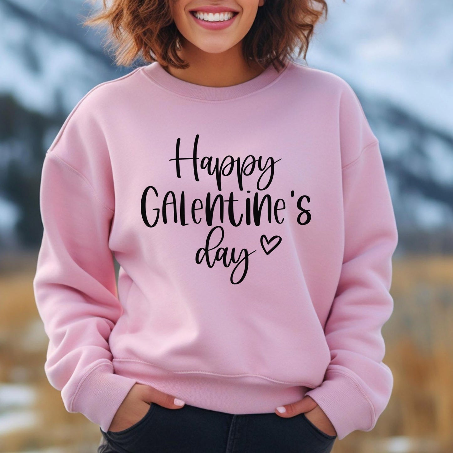 Happy Galentines Day Funny Sweatshirt, Funny Valentines Day Long Sleeves Shirt, Anti Valentines Day Shirt, Gift for Her, Gift for Him