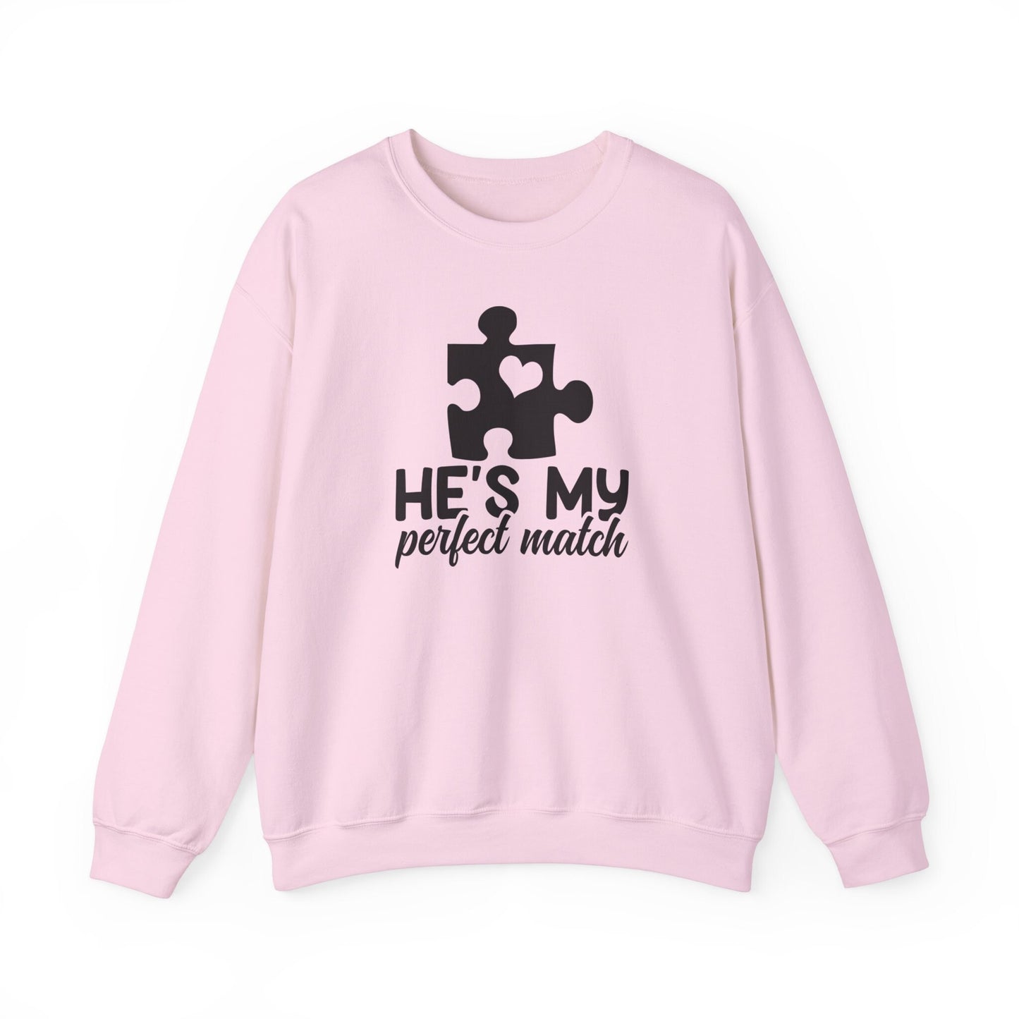 Matching Couples Sweatshirt, She's My Perfect Match Shirt, He's My Perfect Match Shirt, Matching Anniversary Valentines Gift Sweatshirt