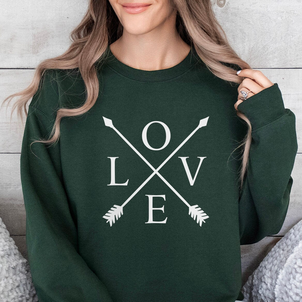 Love Arrows Funny Valentine Sweatshirt, Valentines Day Long Sleeves Love Shirt, Love Shirt for Valentines Day, Gift for Her, Gift for Him