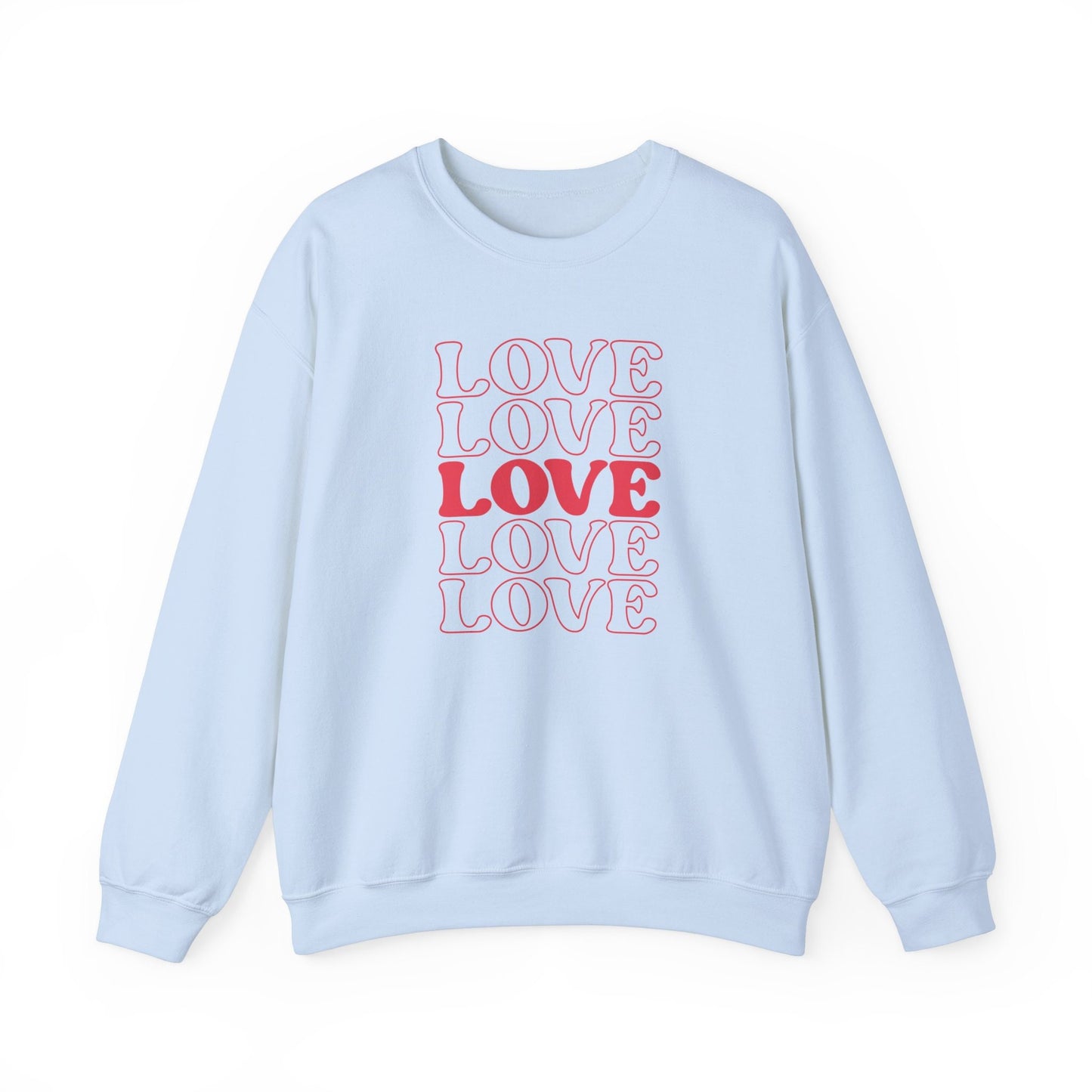 Love Five Valentine Sweatshirt, Valentines Day Long Sleeves Love Shirt, Love Shirt for Valentines Day, Gift for Her, Gift for Him