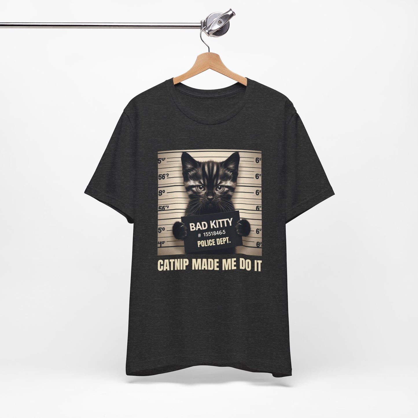 Bad Kitty T-shirt, Funny Cat T-shirt, Cat Lover Gift Shirt, Catnip Made Me Do It, Bad Kitty Catnip Shirt, Cat Owner Gift T-shirt, Cute Cat