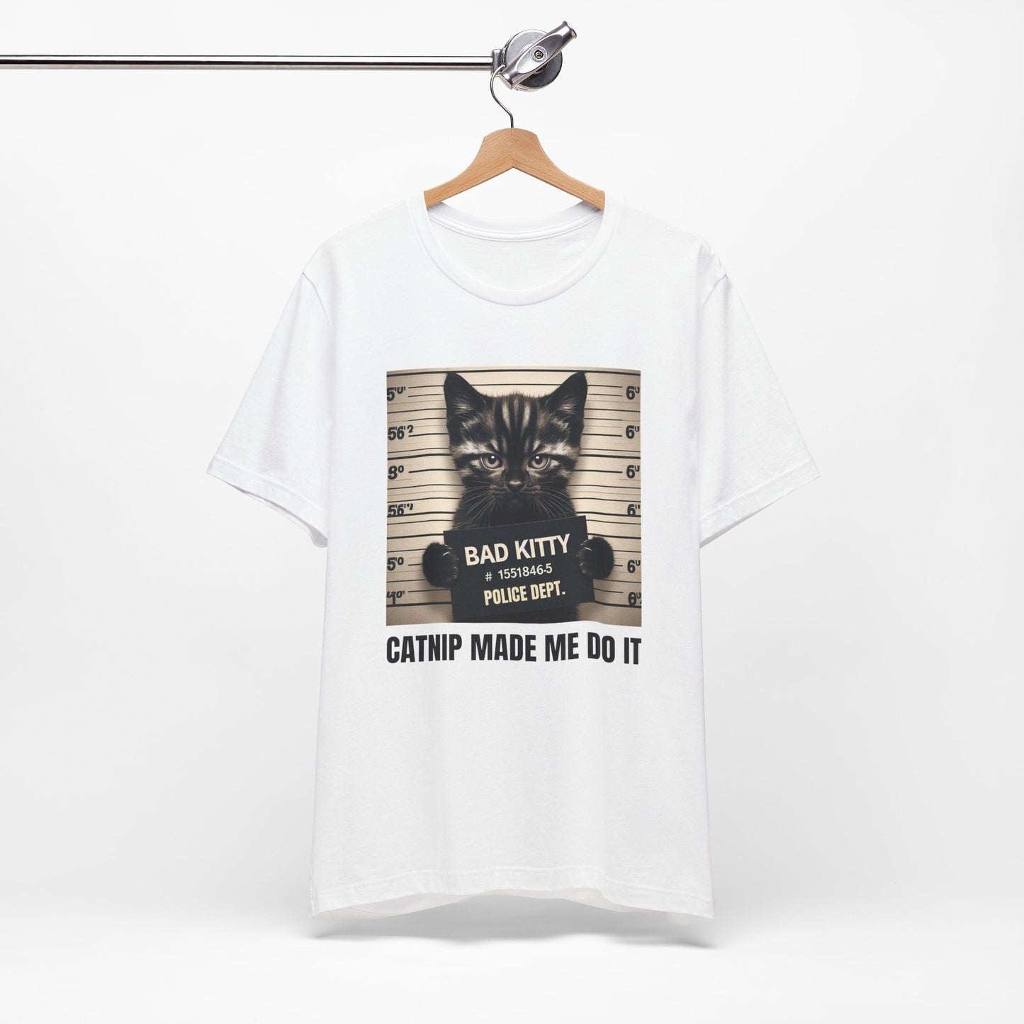 Bad Kitty T-Shirt, Lustiges Katzen T-Shirt, Katzenliebhaber Geschenk Shirt, Catnip Made Me Do It, Bad Kitty Catnip Shirt, Katzenbesitzer Geschenk T-Shirt, Süße Katze