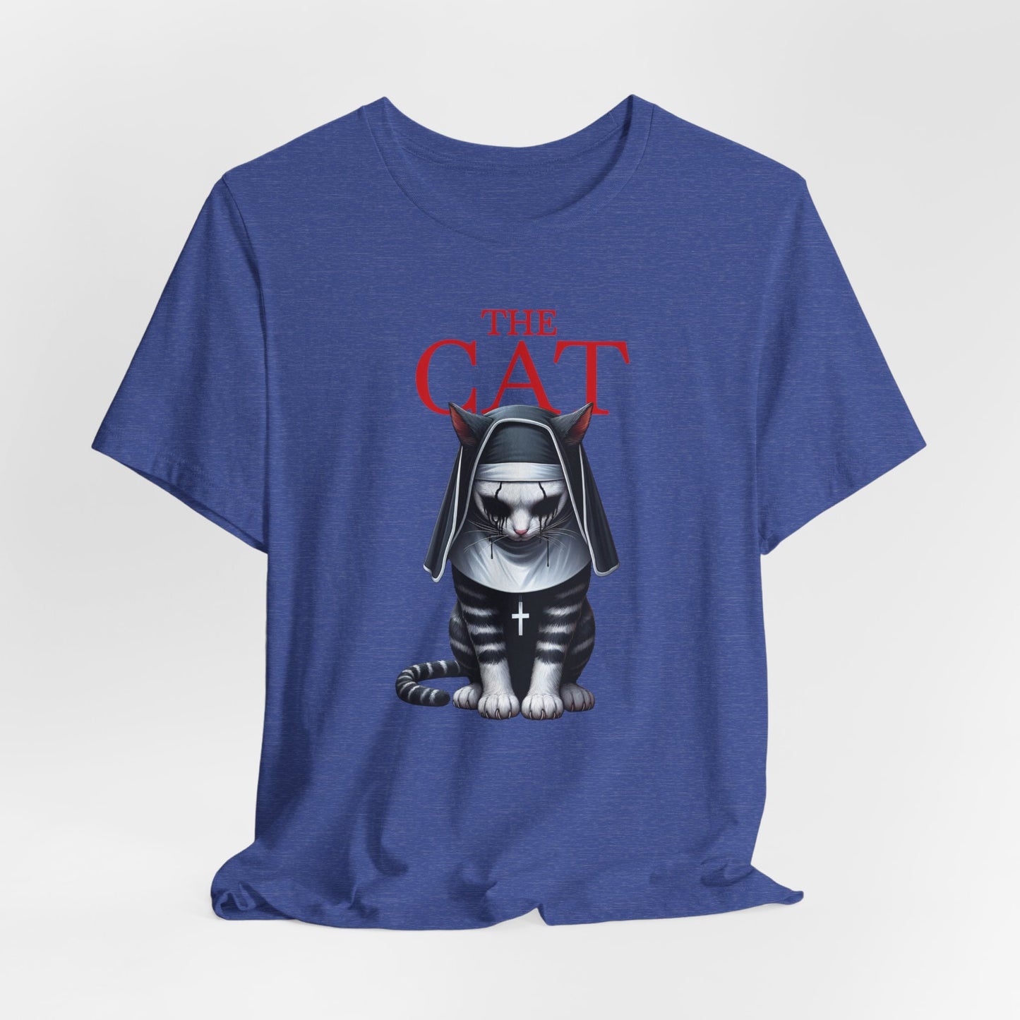 The Cat T-Shirt, Humour Cat Shirt, The Nun Parody Cat T-shirt, Horror Cat Tee, Cat Lovers T Shirt, Scary Cat Tee, Gift Shirt for Cat Lovers